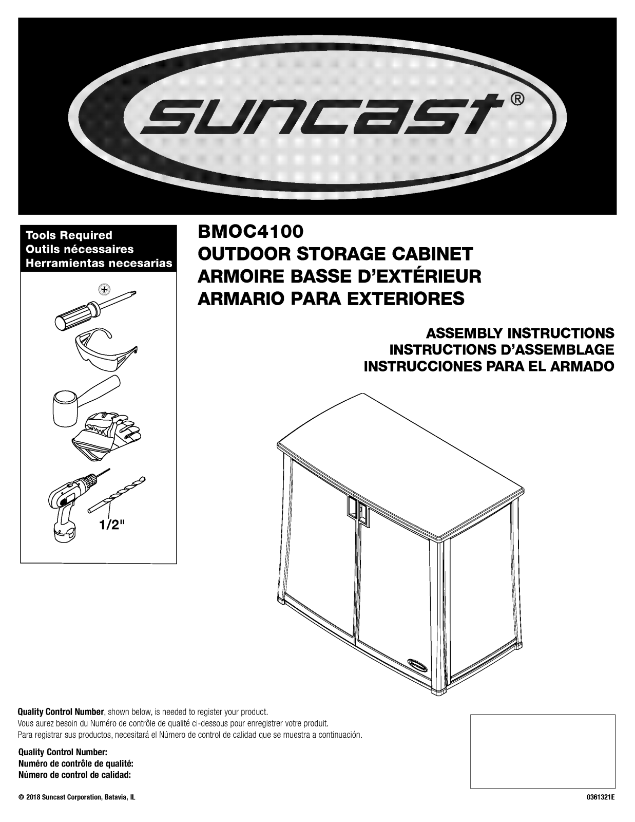 Suncast XA1655 Installation & Assembly - ManualMachine.com