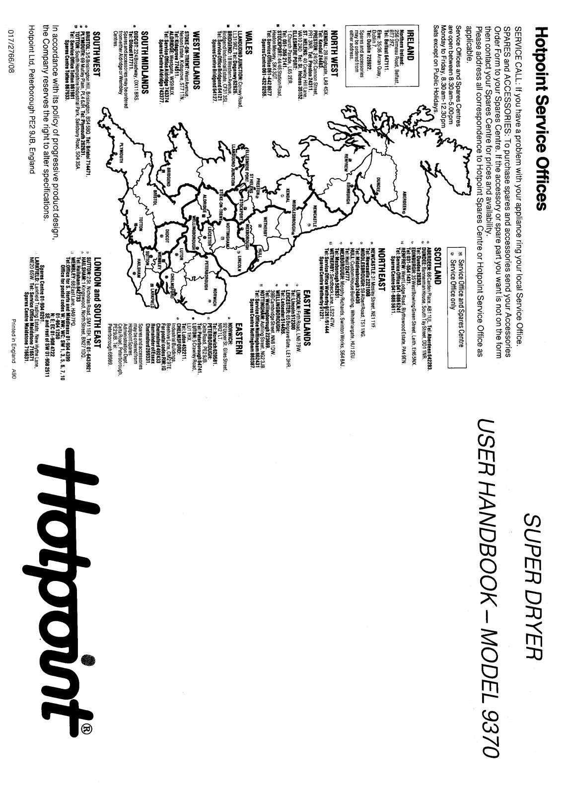 Hotpoint-Ariston HB9370 User Manual