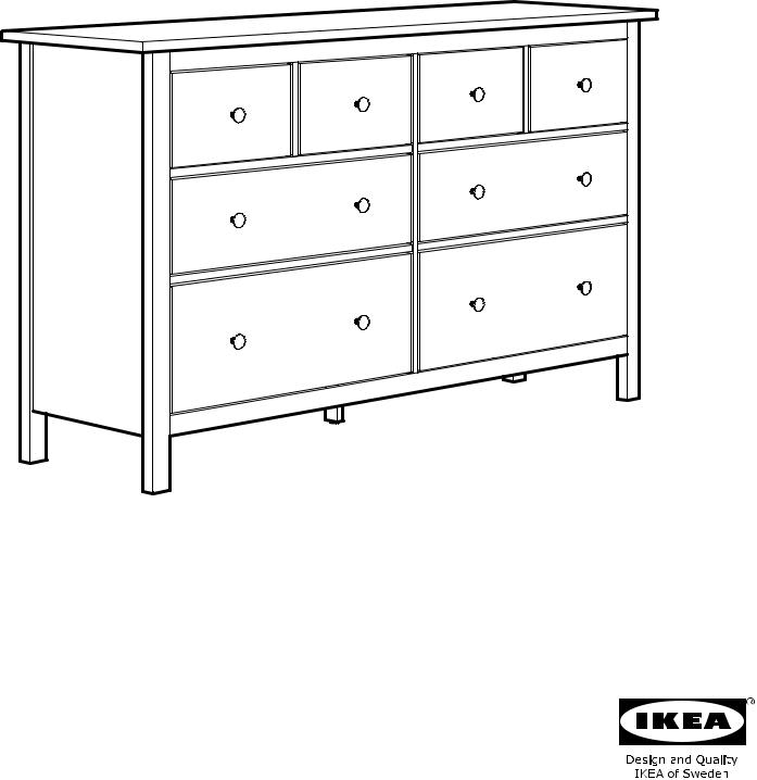 Ikea 90318607 10322972 00318598, Hemnes 8 Drawer Dresser Assembly