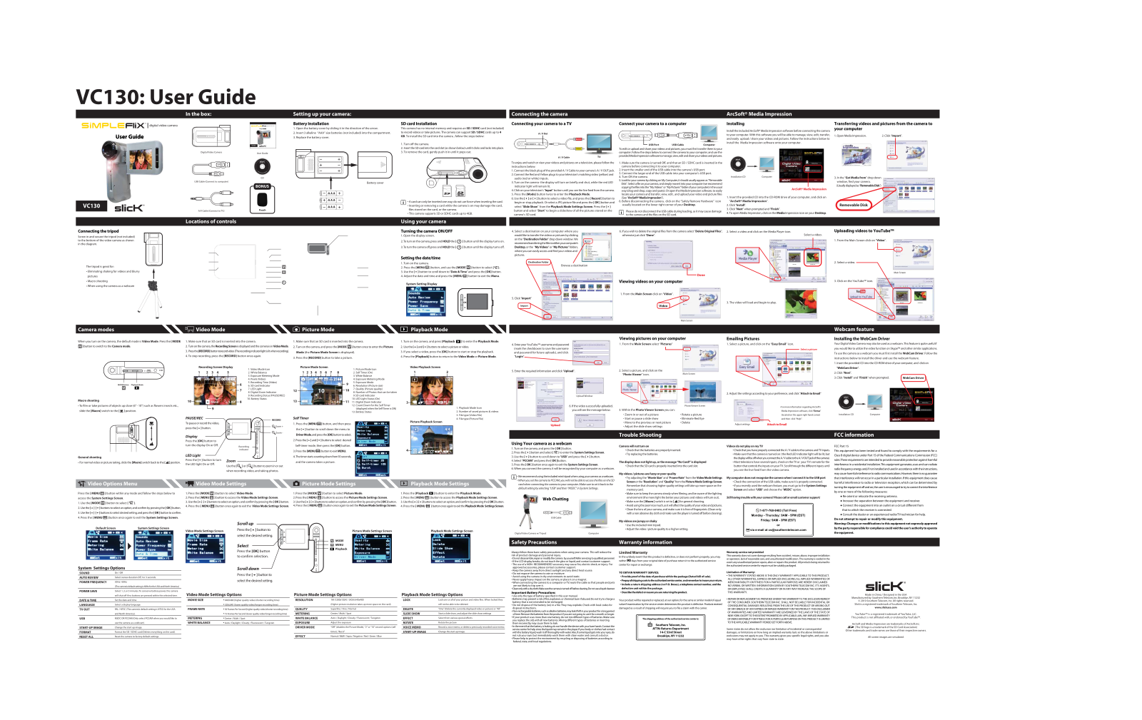 Slick VC130 User Manual