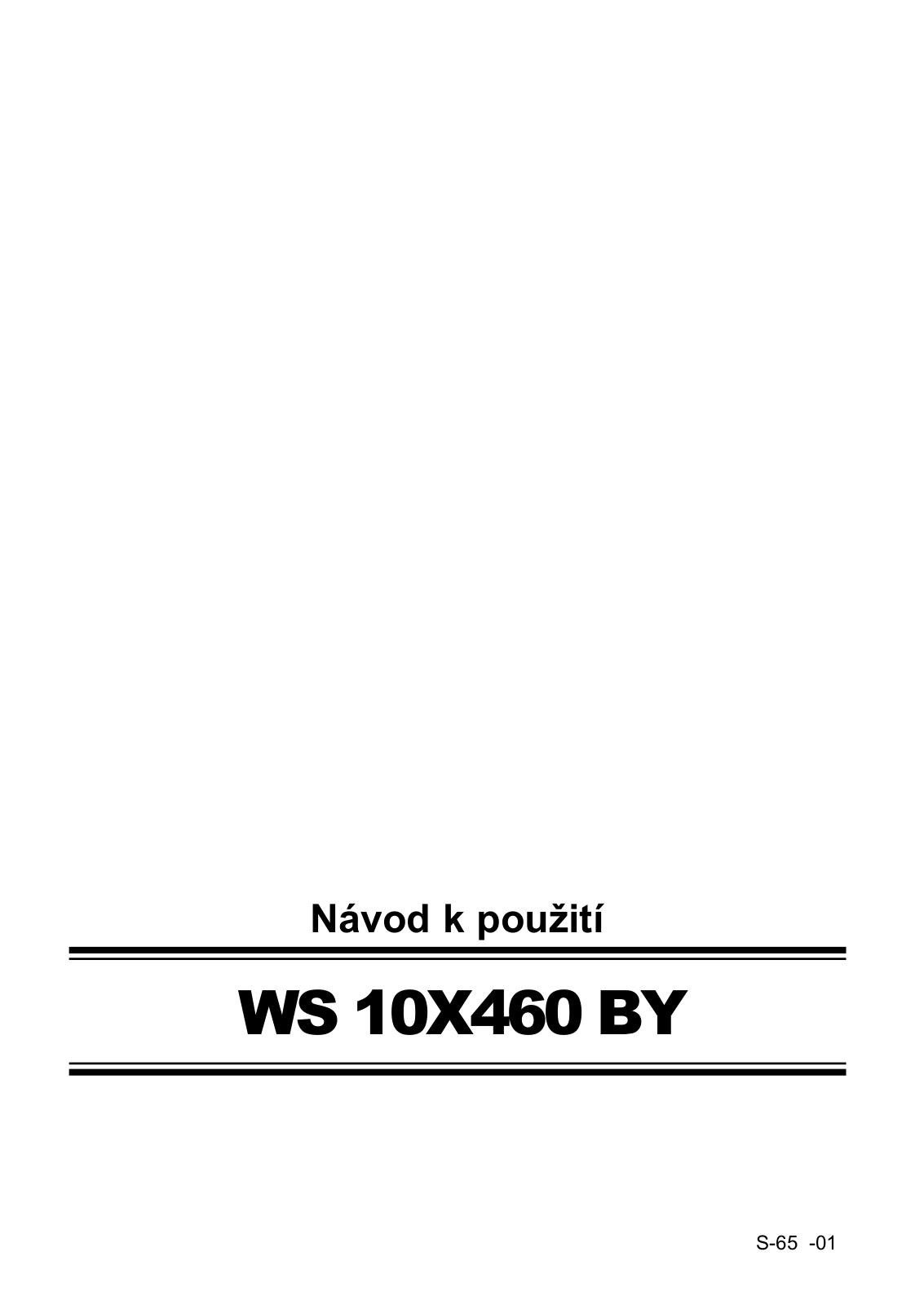 Siemens WS10X460 BY User Manual