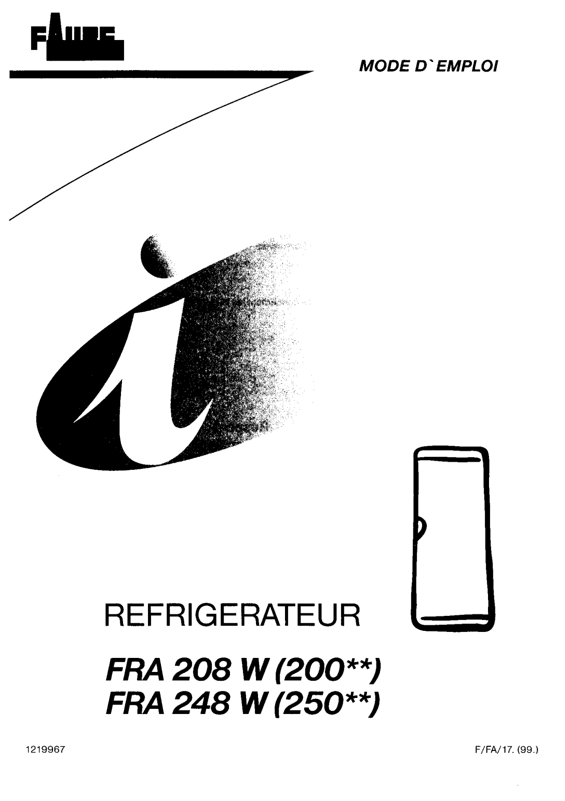 FAURE FRA208W User Manual