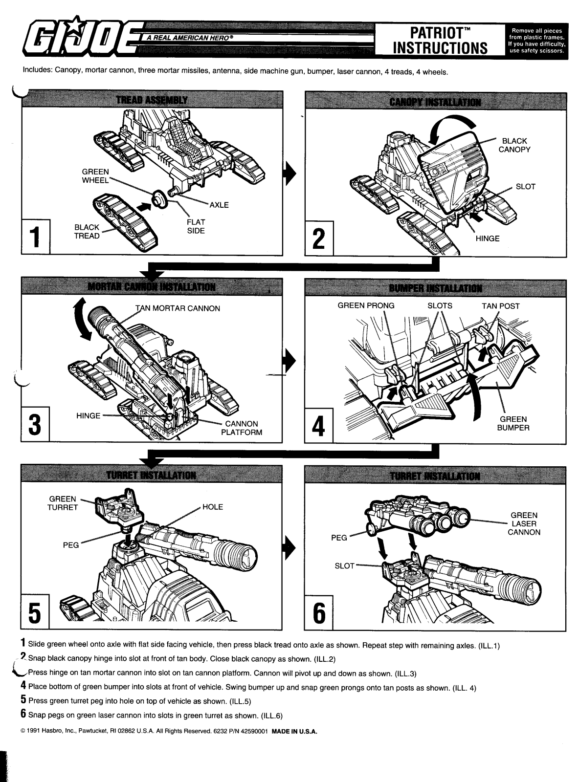 HASBRO GIJoe-Patroit Vehicle User Manual