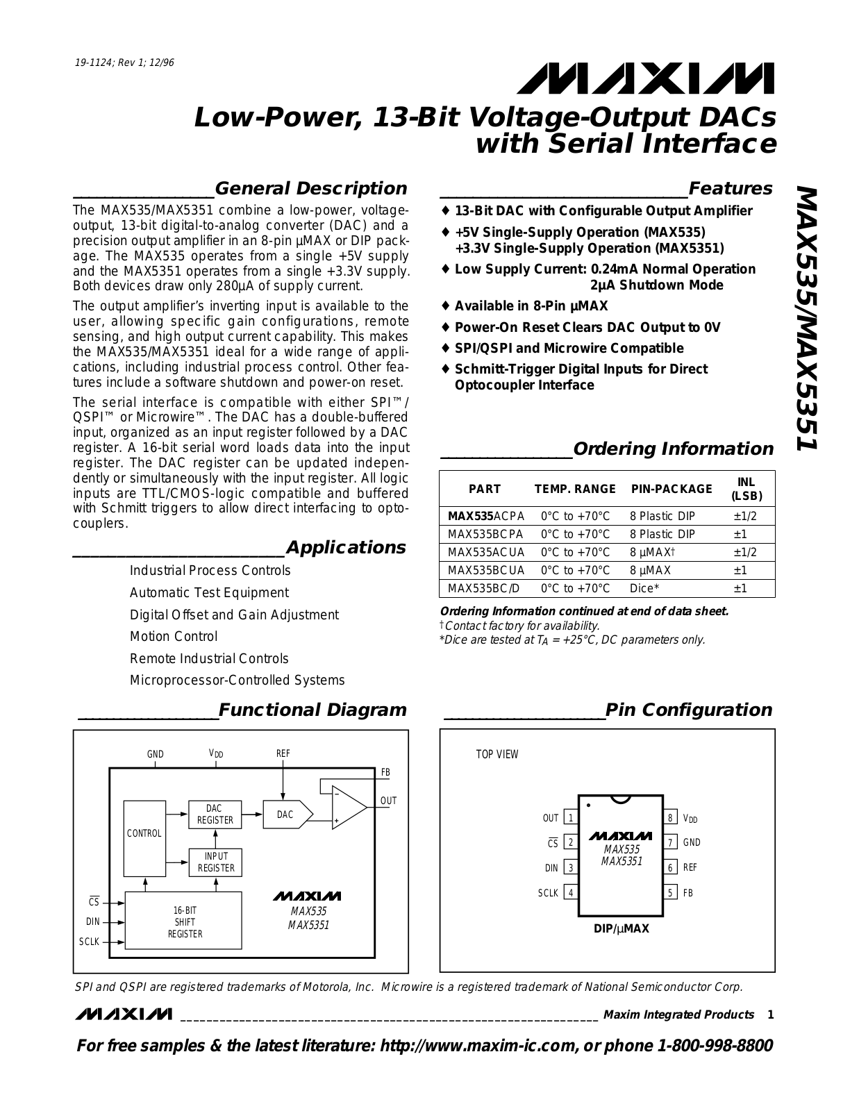 Rainbow Electronics MAX5351 User Manual