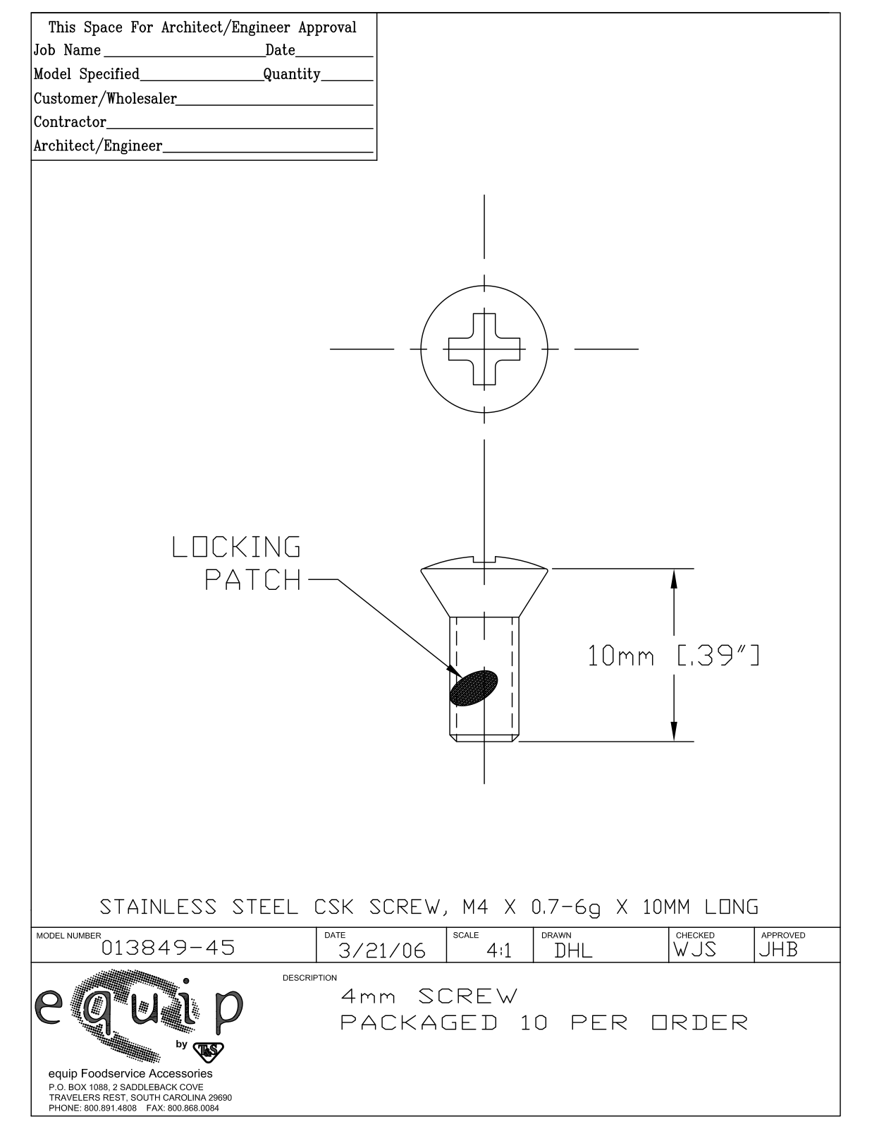 T&S Brass 013849-45 User Manual