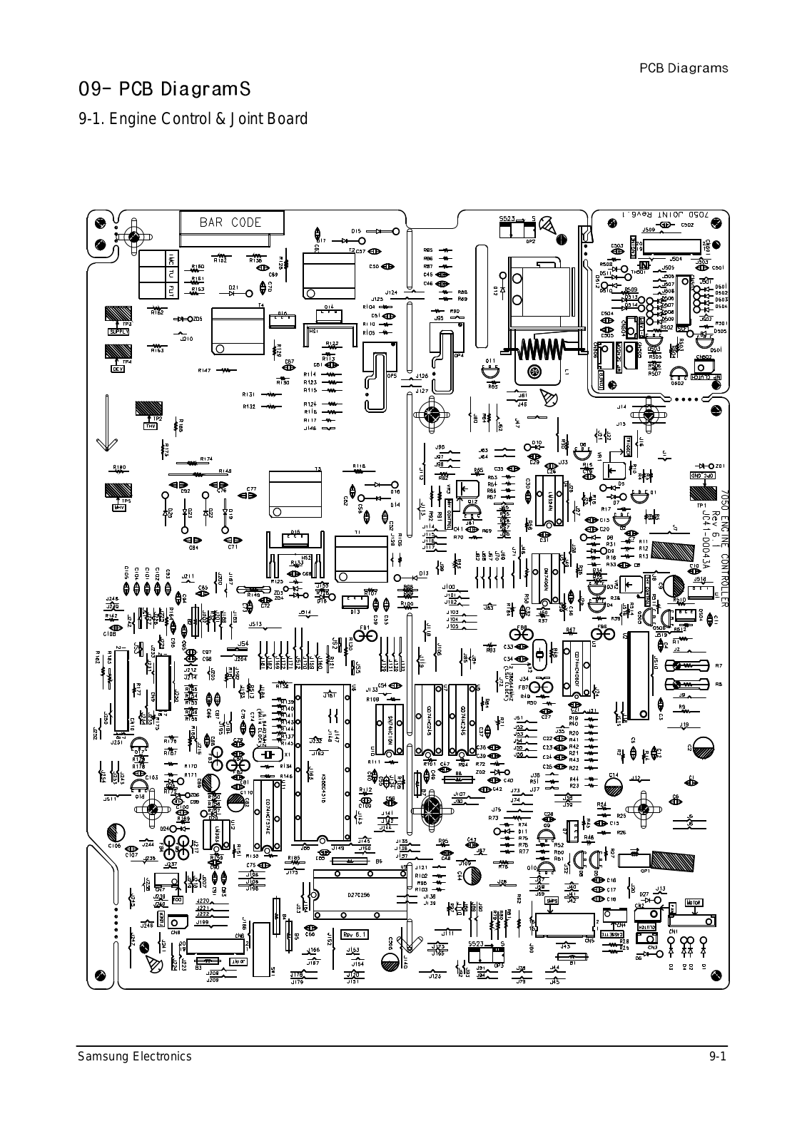 Samsung ML-7300N PCB Diagram