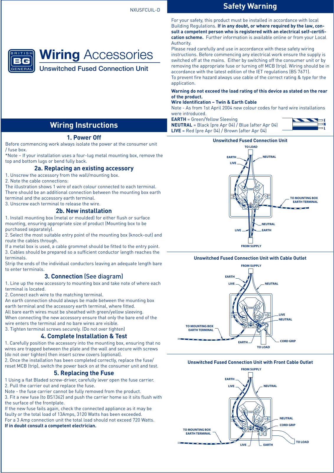 BG Electrical 953B User guide - ManualMachine.com