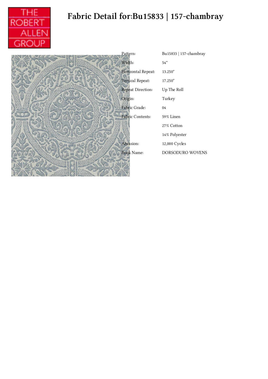 Duralee CRAL7255 Specifications - ManualMachine.com