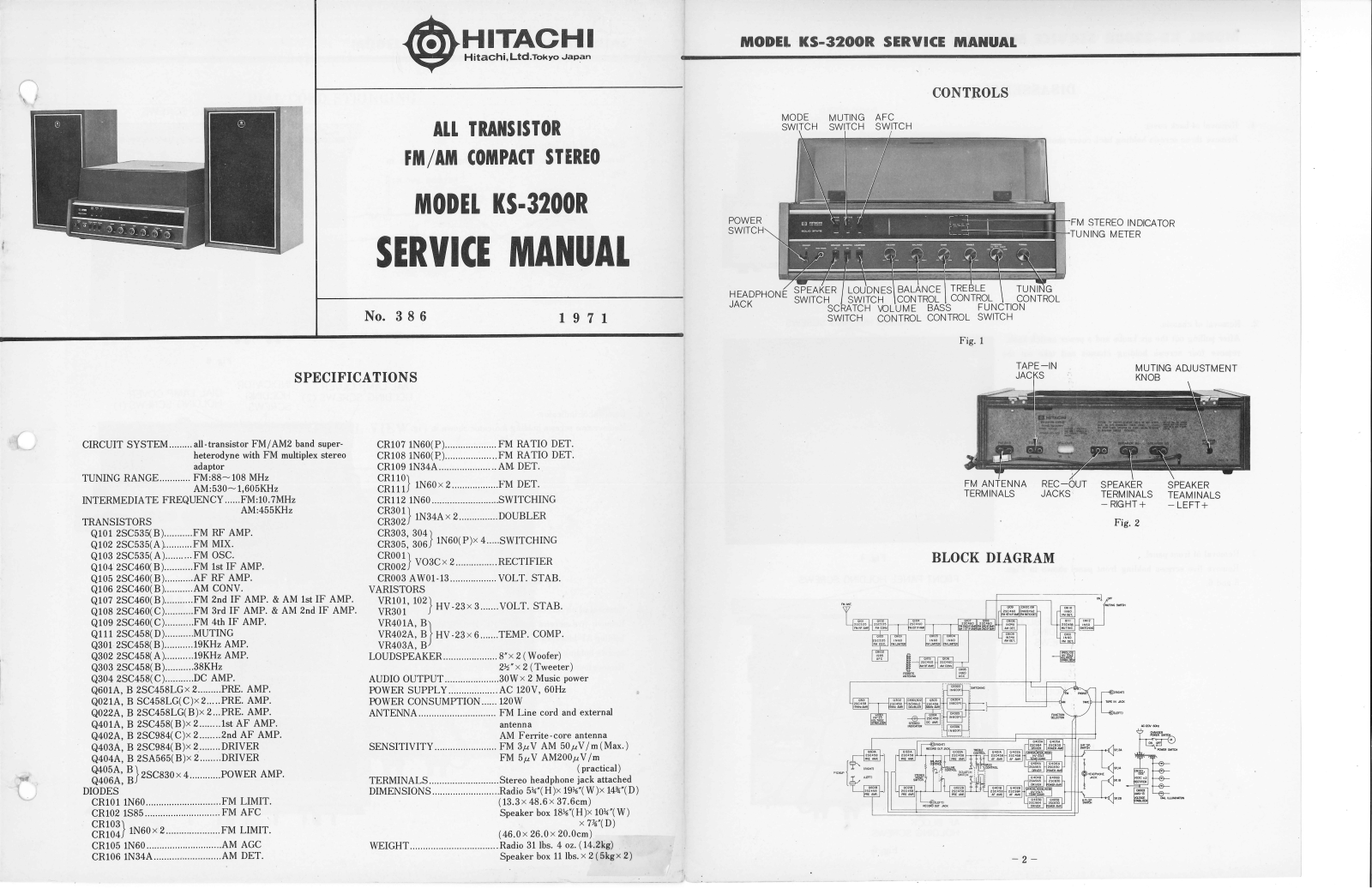 Hitachi KS-3200-R Service Manual