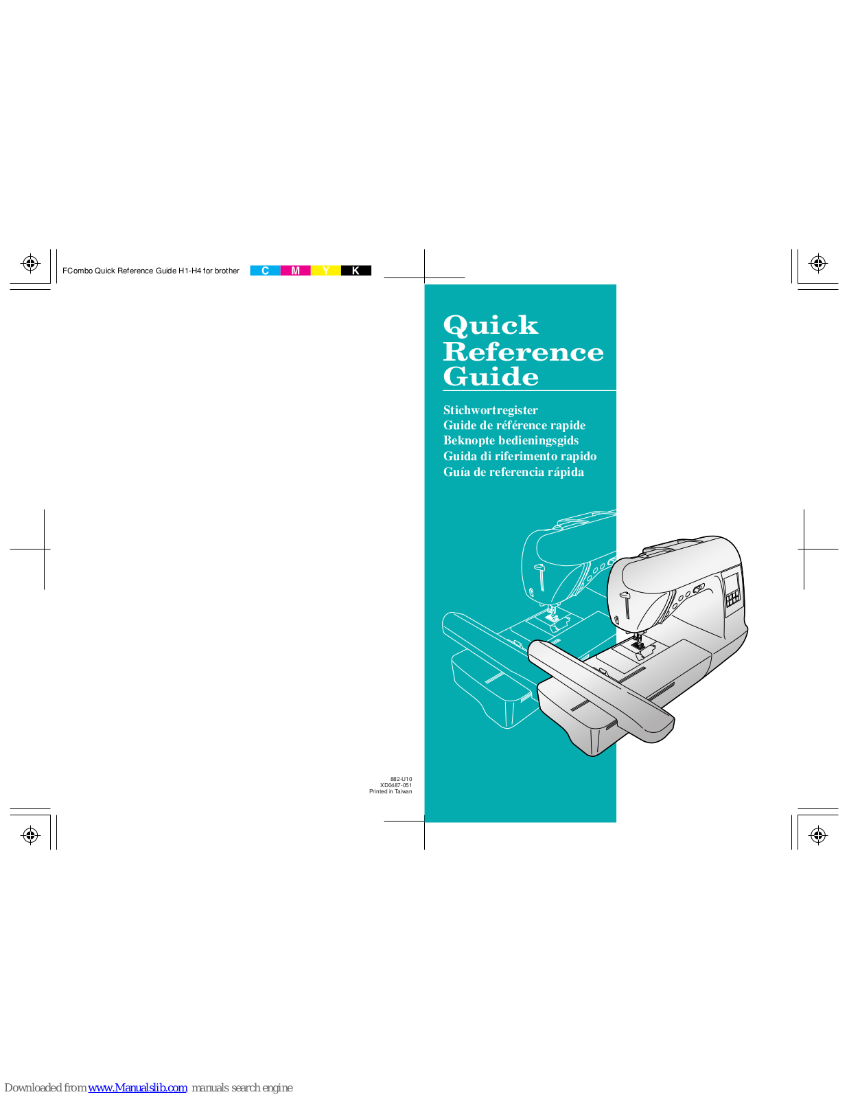 Brother Innov-is 1000, XR-31 Quick Reference Manual - ManualMachine.com