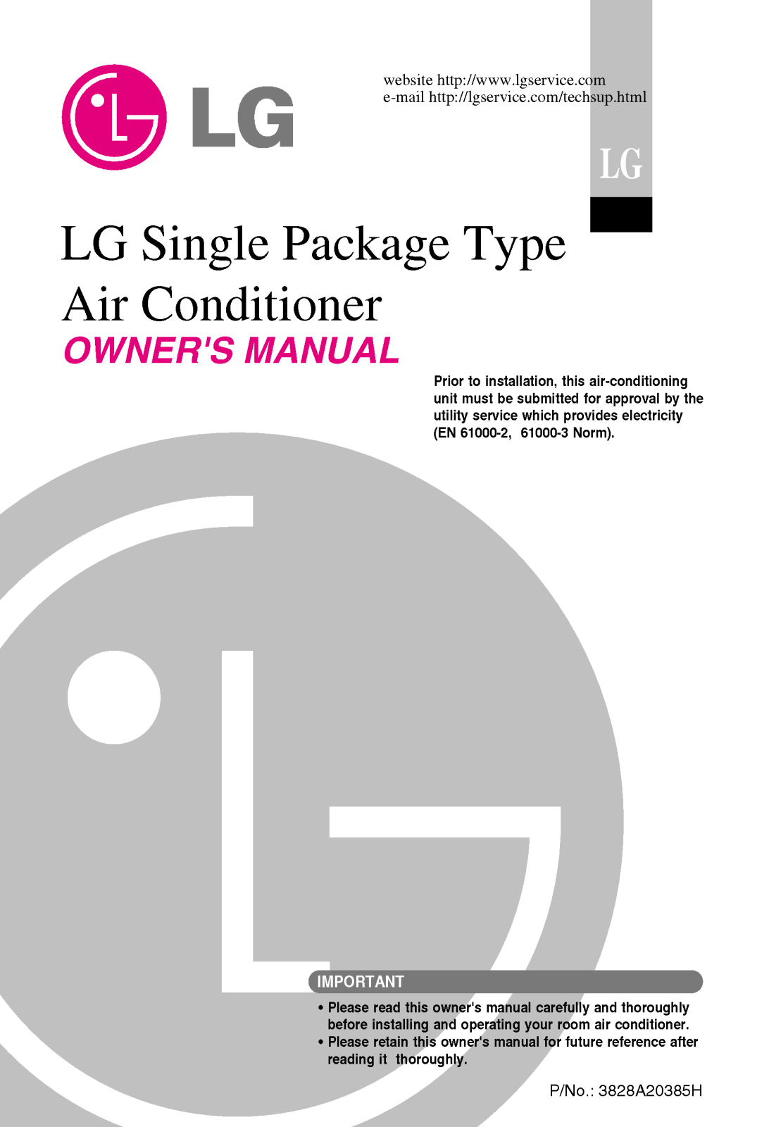 LG LK-C2108C00 User Manual