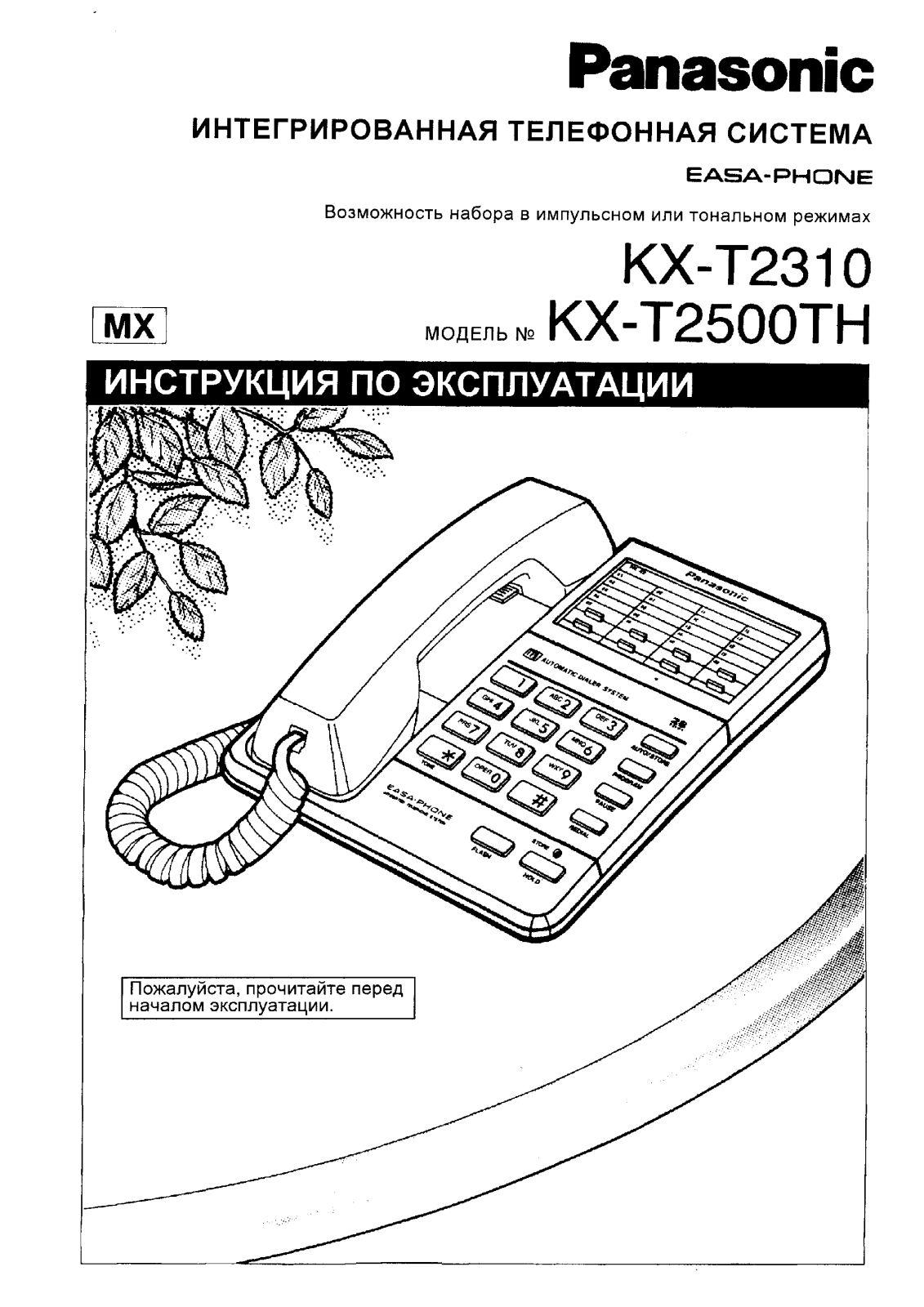 Panasonic KX-T2500 TH User Manual