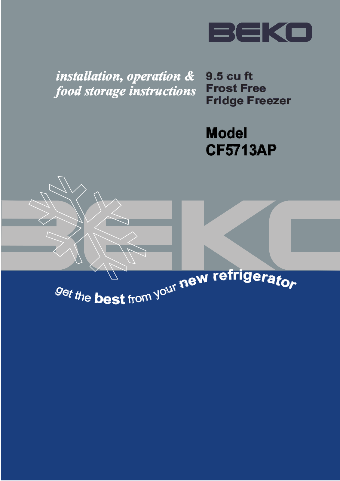 Beko CF5713AP User Manual