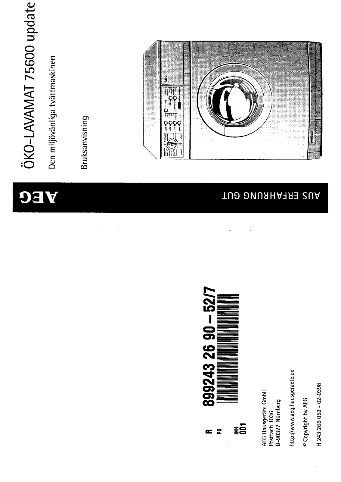 AEG LAV75600 Manual