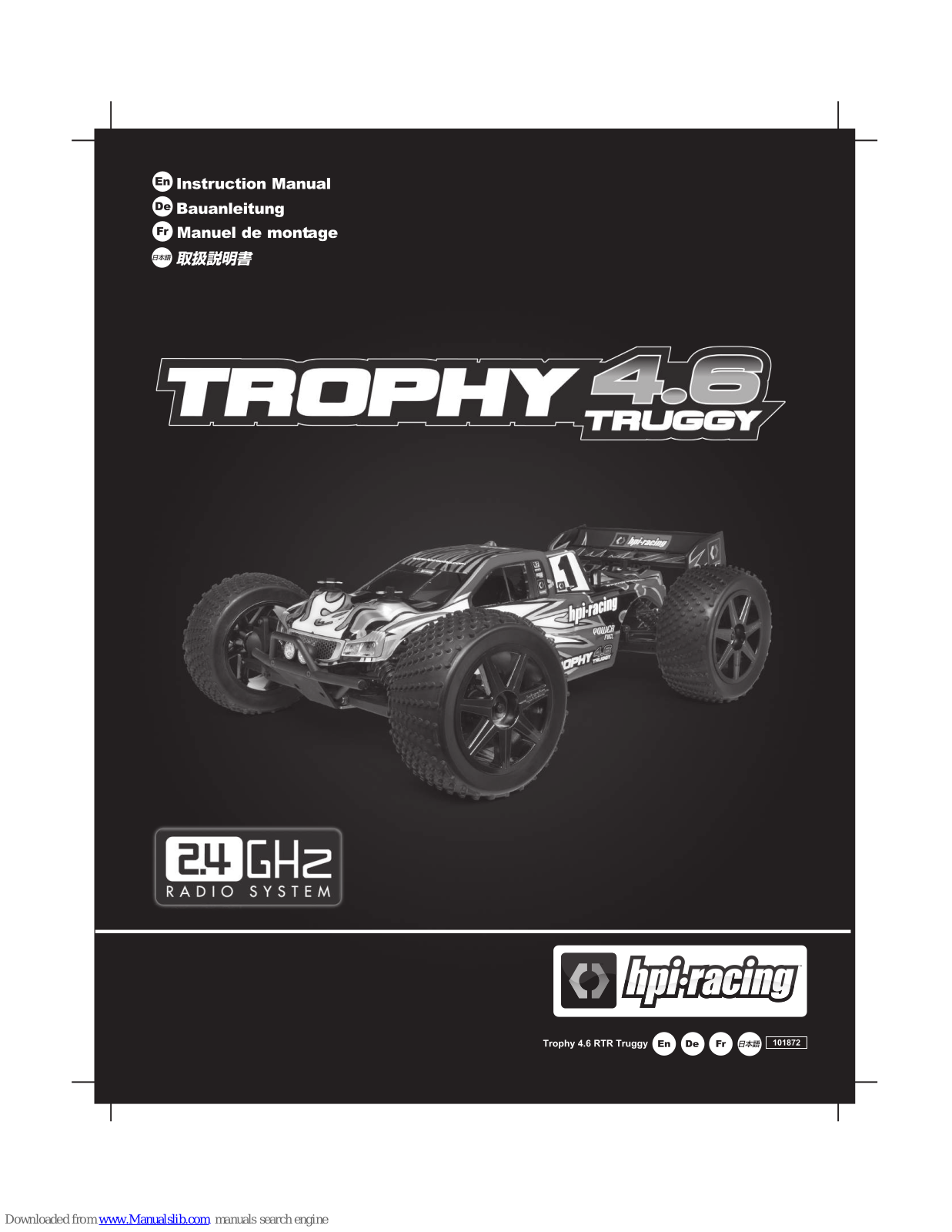 HPI Racing TROPHY 4.6 Truggy Instruction Manual