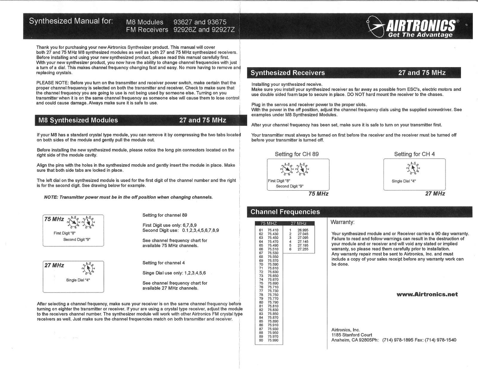 Airtronics ATX035 Users Manual - ManualMachine.com