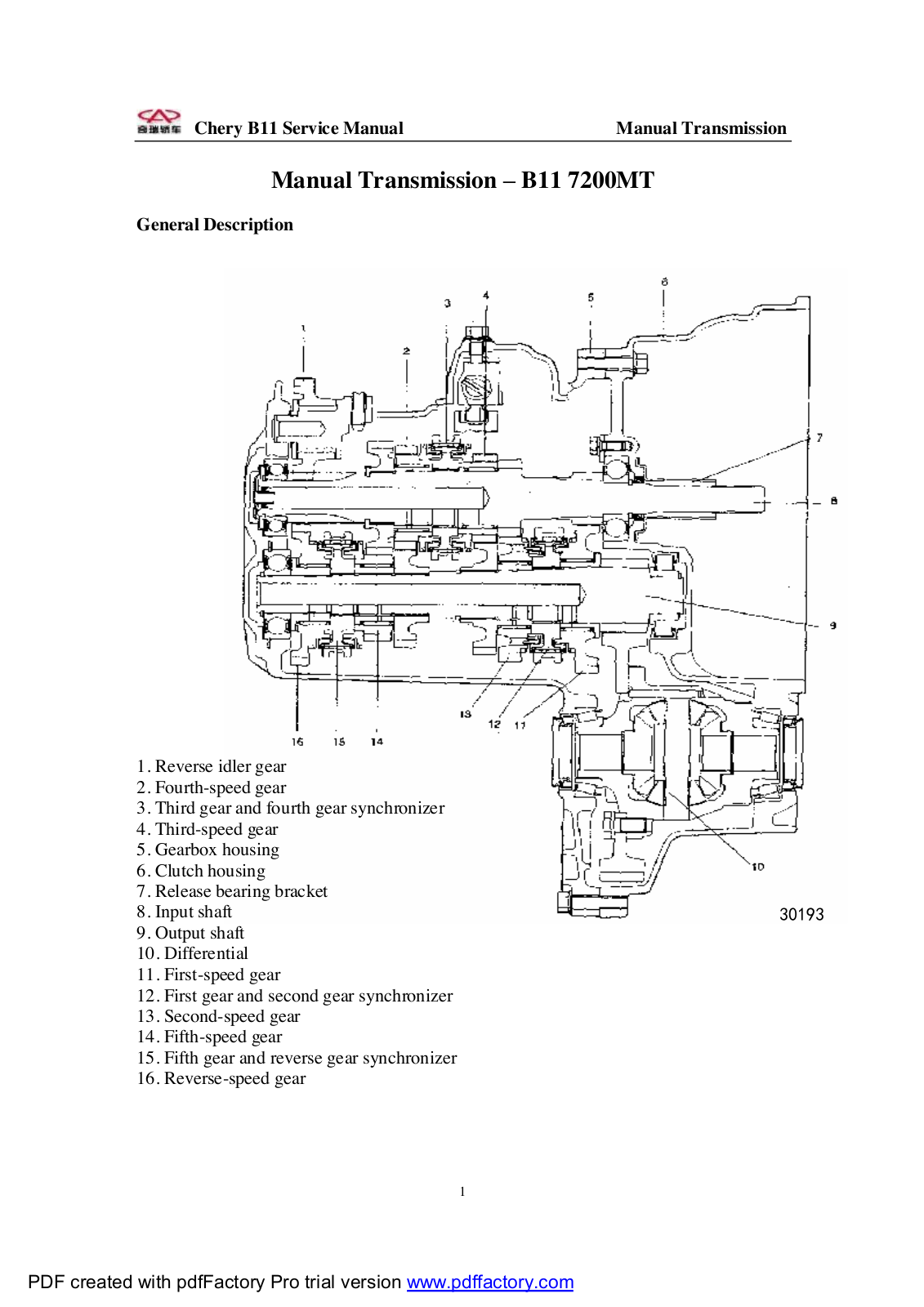 Chery B11 2003 2013 User Manual