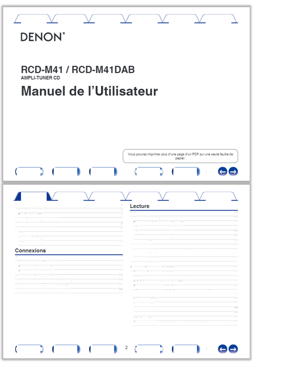 Denon RCD-M41, RCD-M41DAB User Manual