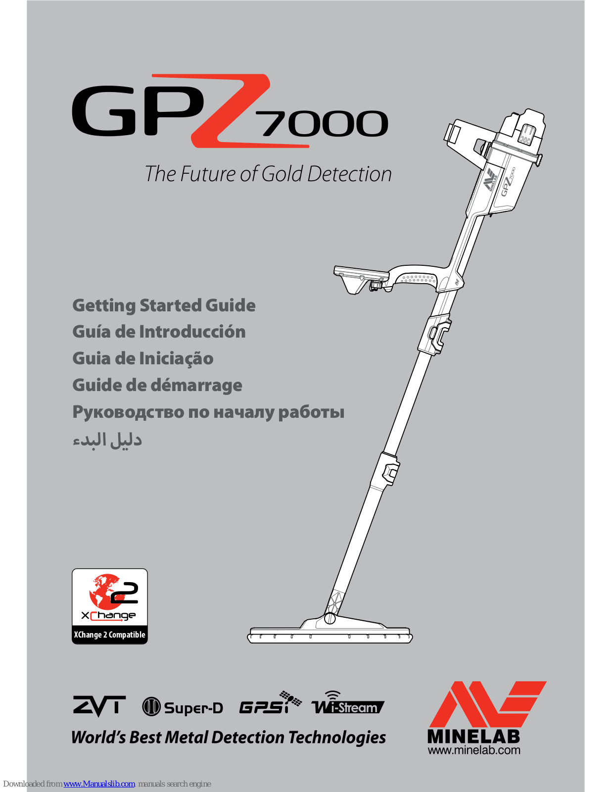 Minelab gpz 7000 Getting Started Manual