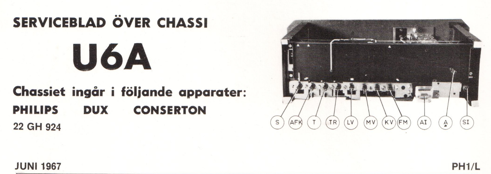 Philips U6a Schematic