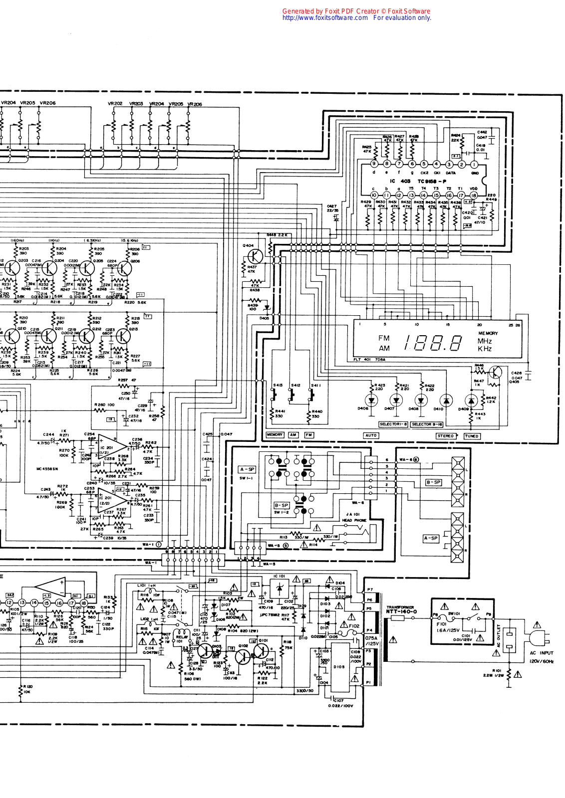 Marantz SR-360 Schematic