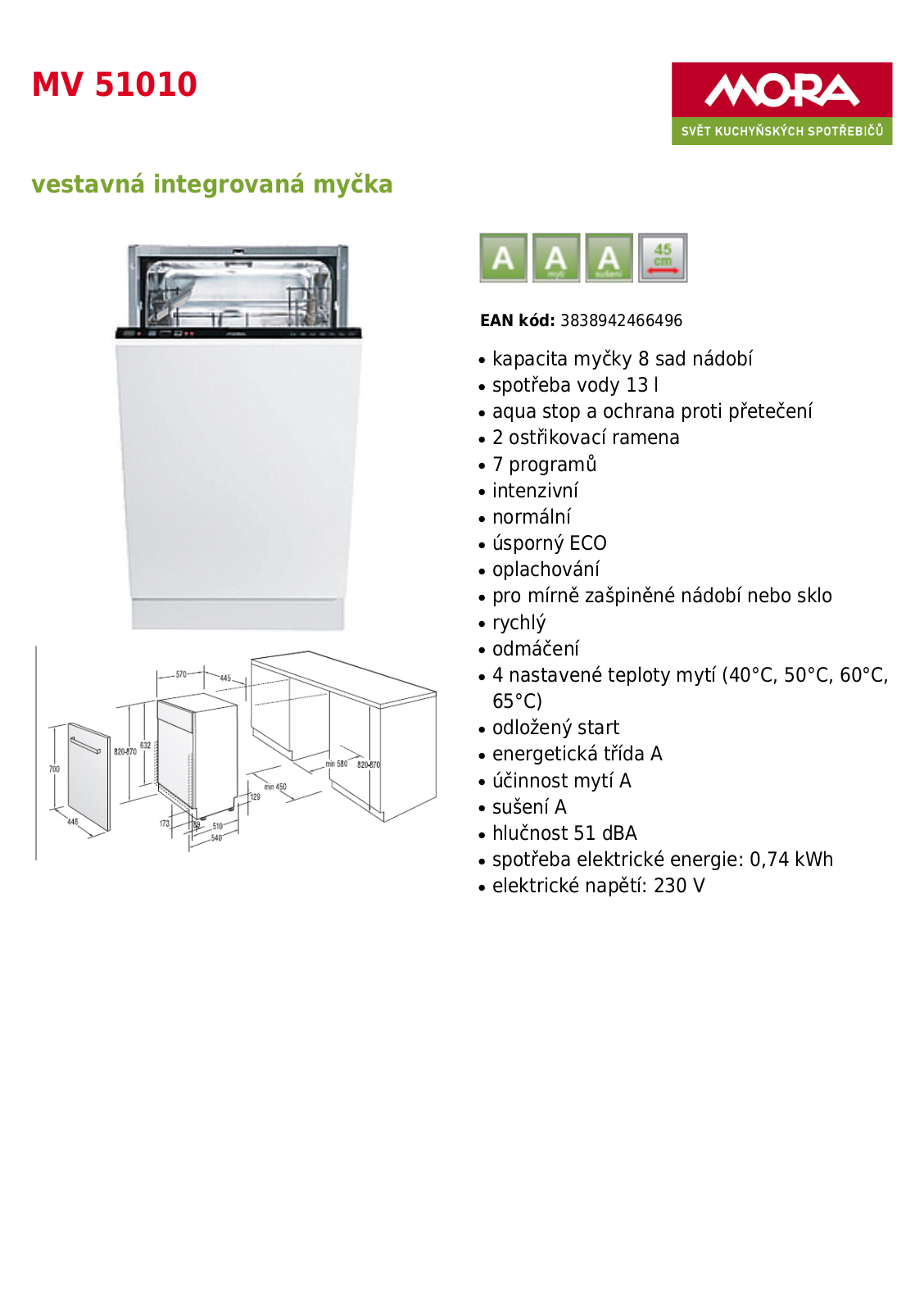 Mora MV 51010 User Manual