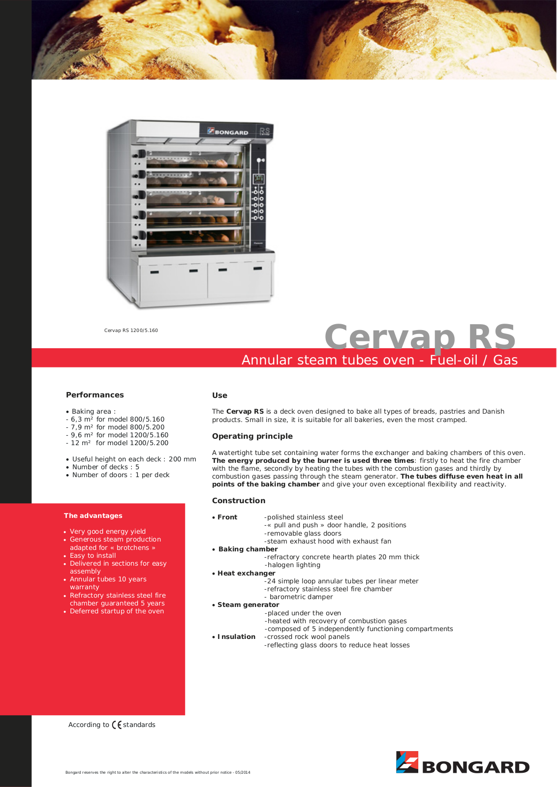 Bongard Cervap RS User Manual