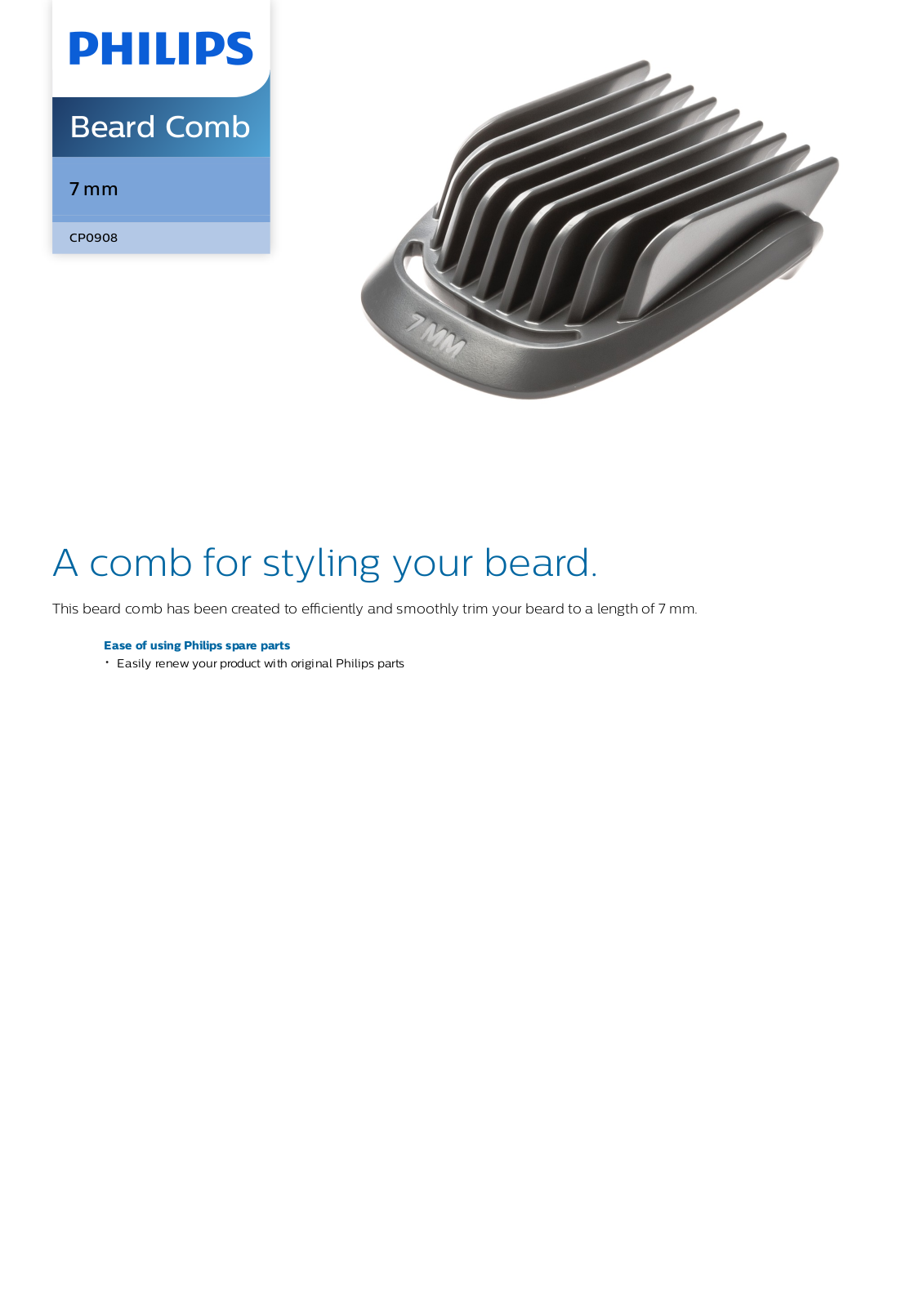 Philips CP0908/01 leaflet - ManualMachine.com