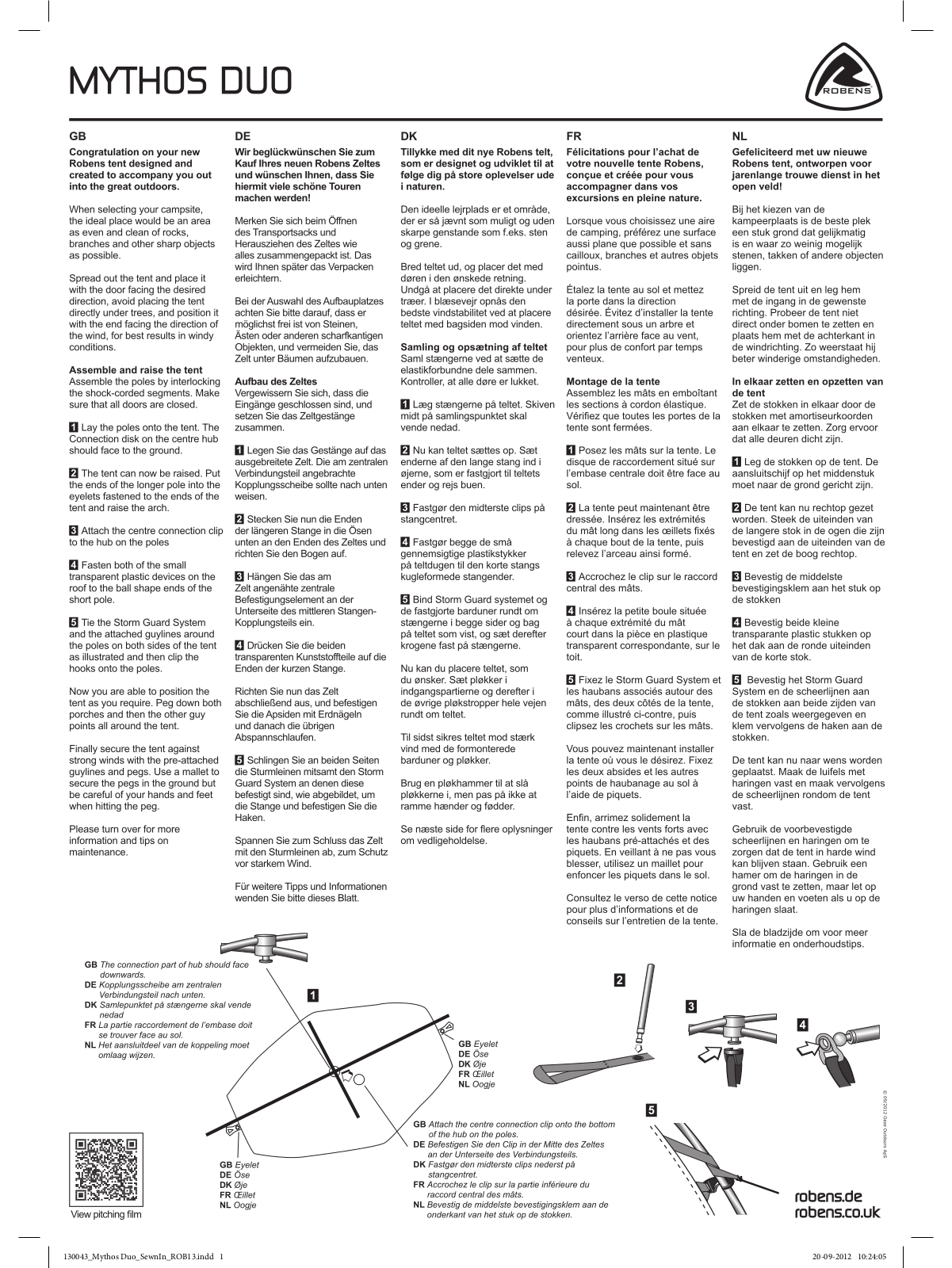 Robens Mythos Duo User Manual