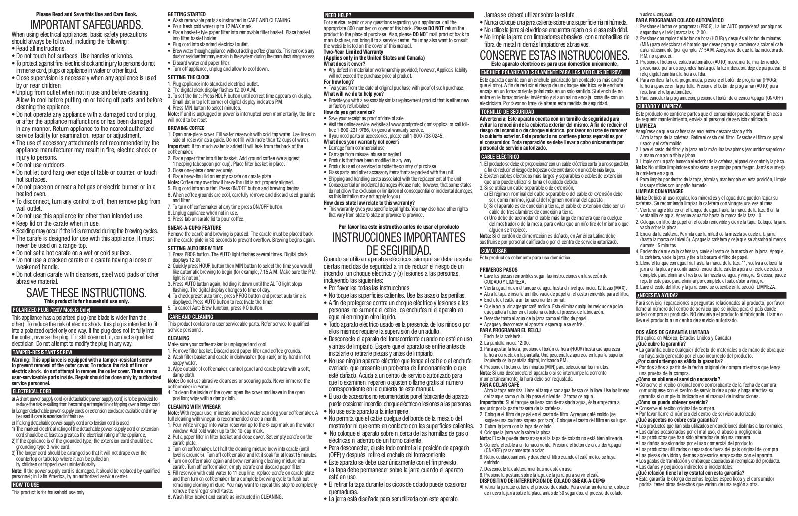 Black & Decker CM1050 User Manual