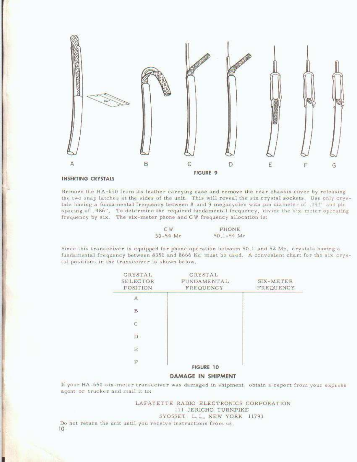 Lafayette HA-650 User Manual (PAGE 10)