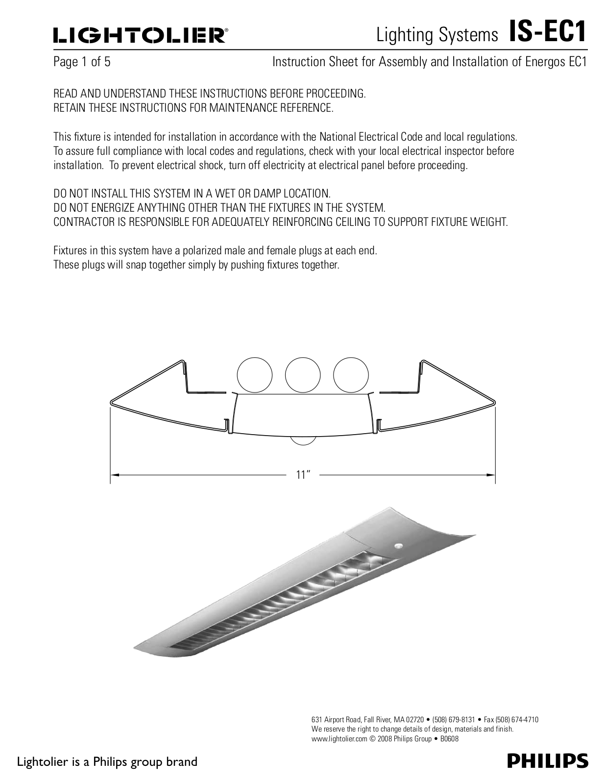 Lightolier IS-EC1 User Manual