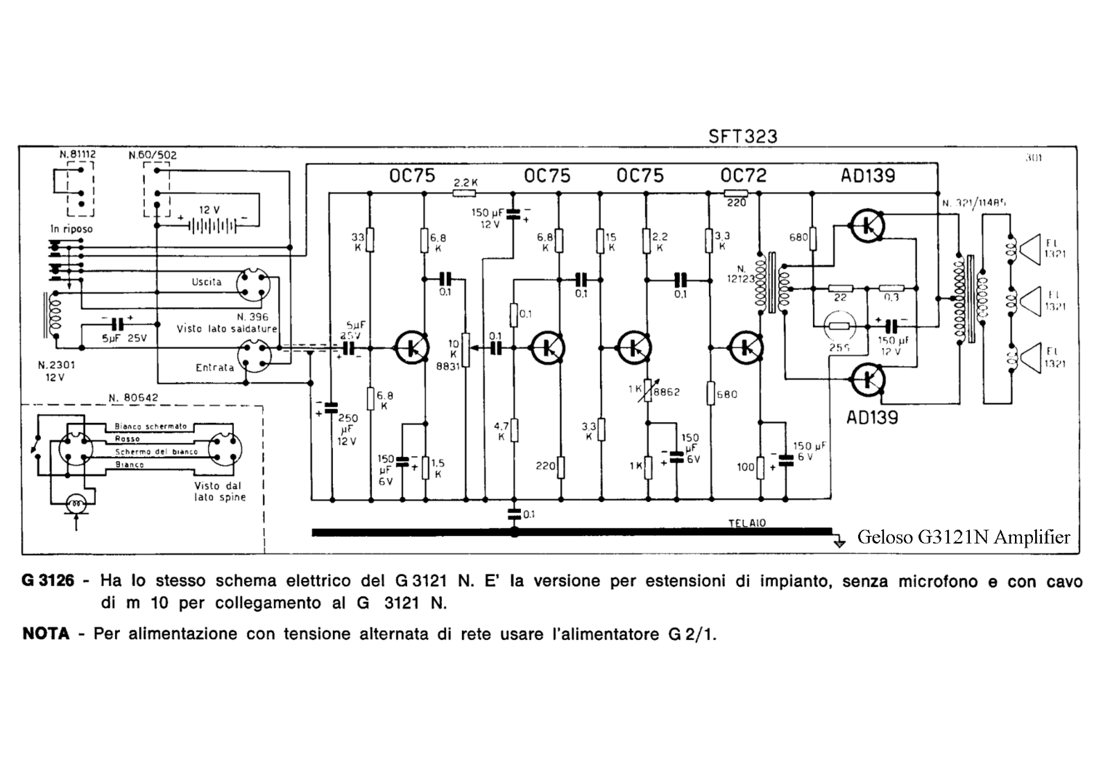 Geloso g3121n schematic