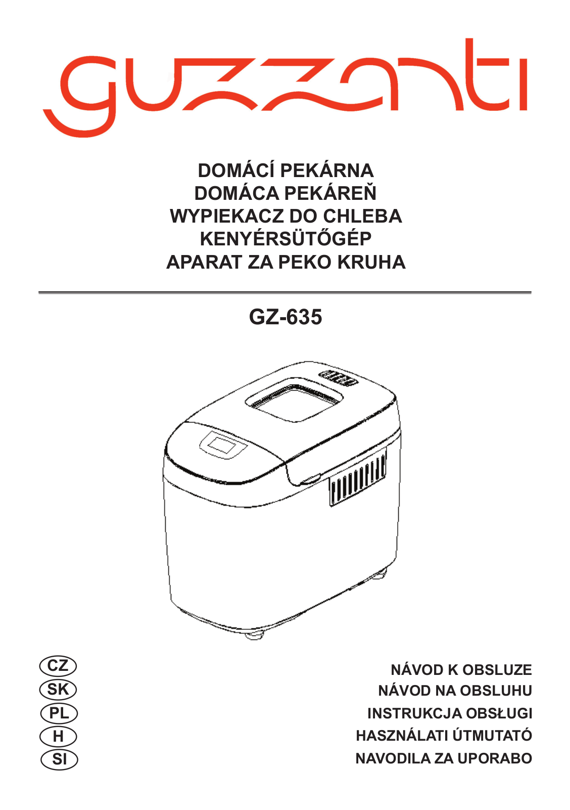 Guzzanti GZ 635 User Manual