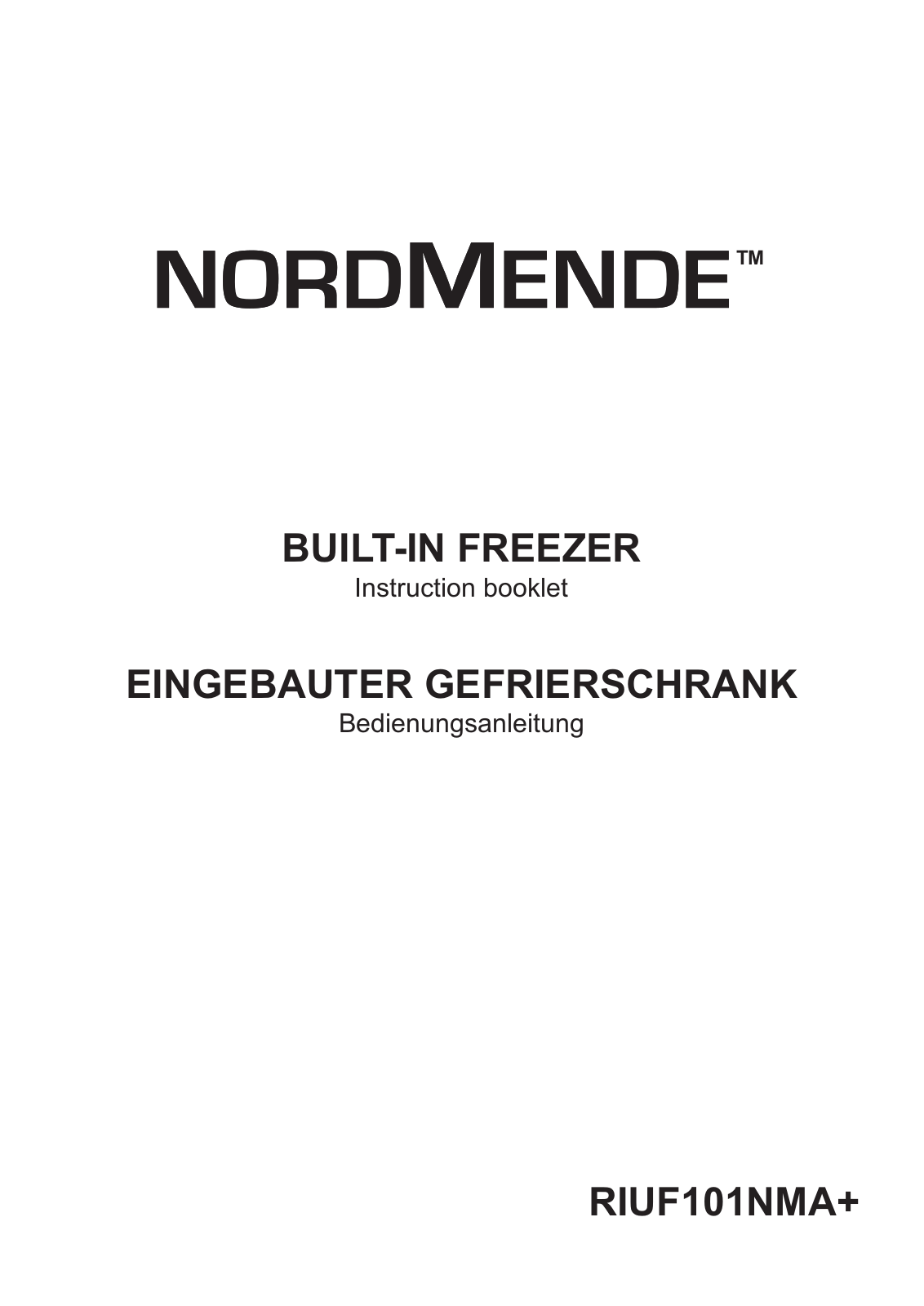 Nordmende RIUF101NMA User Manual