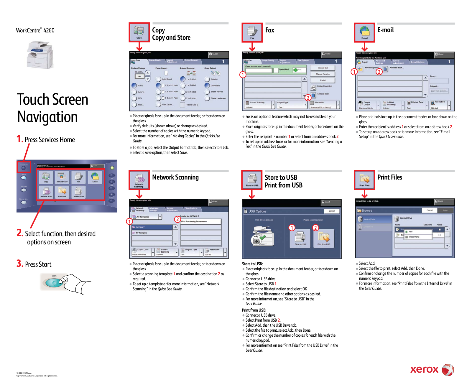 Xerox WORKCENTRE 4260 User Manual