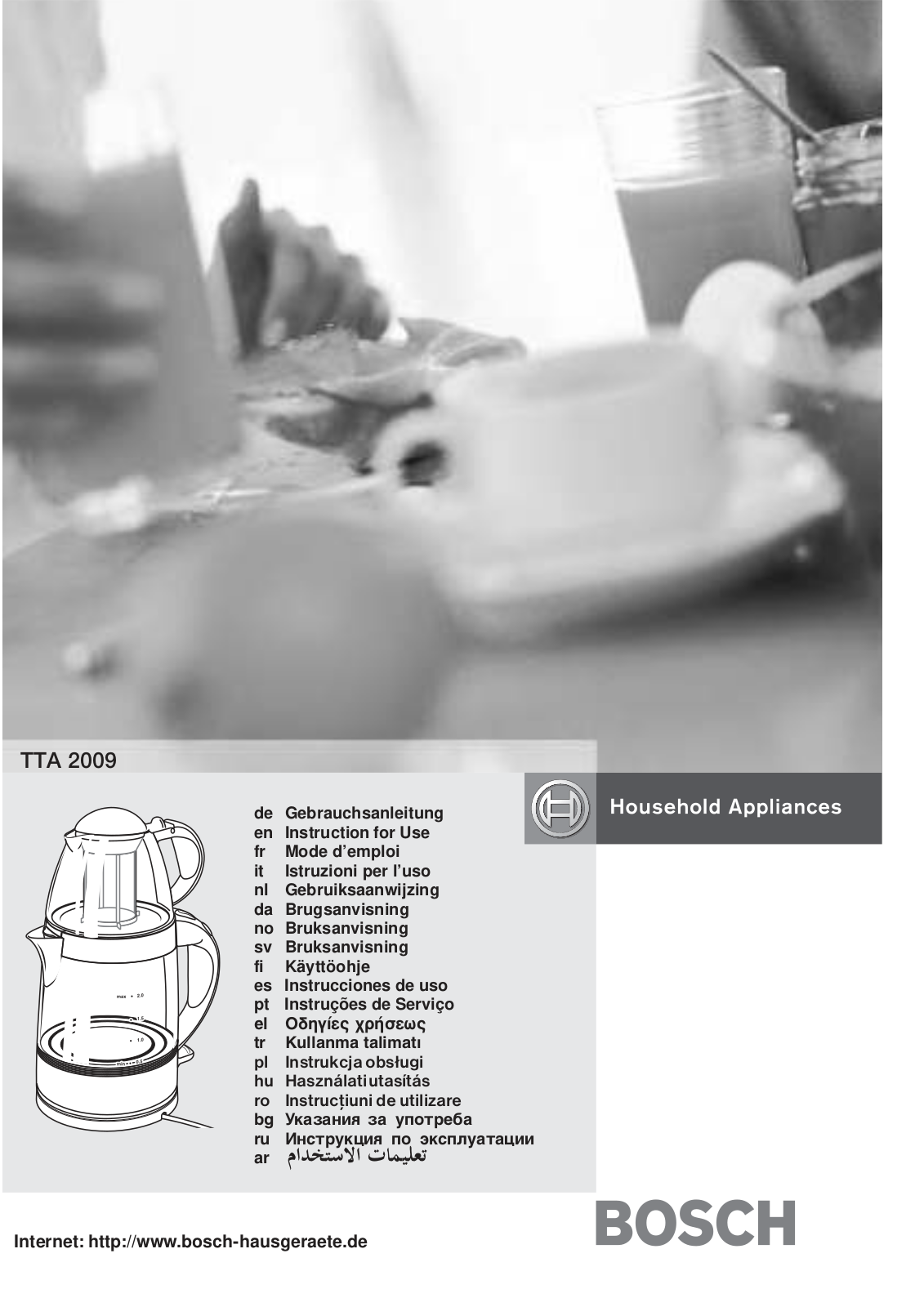 Bosch TTA-2009 User Manual