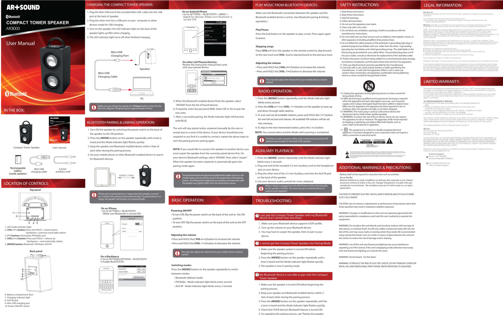 Art Sound AR3000 User Manual