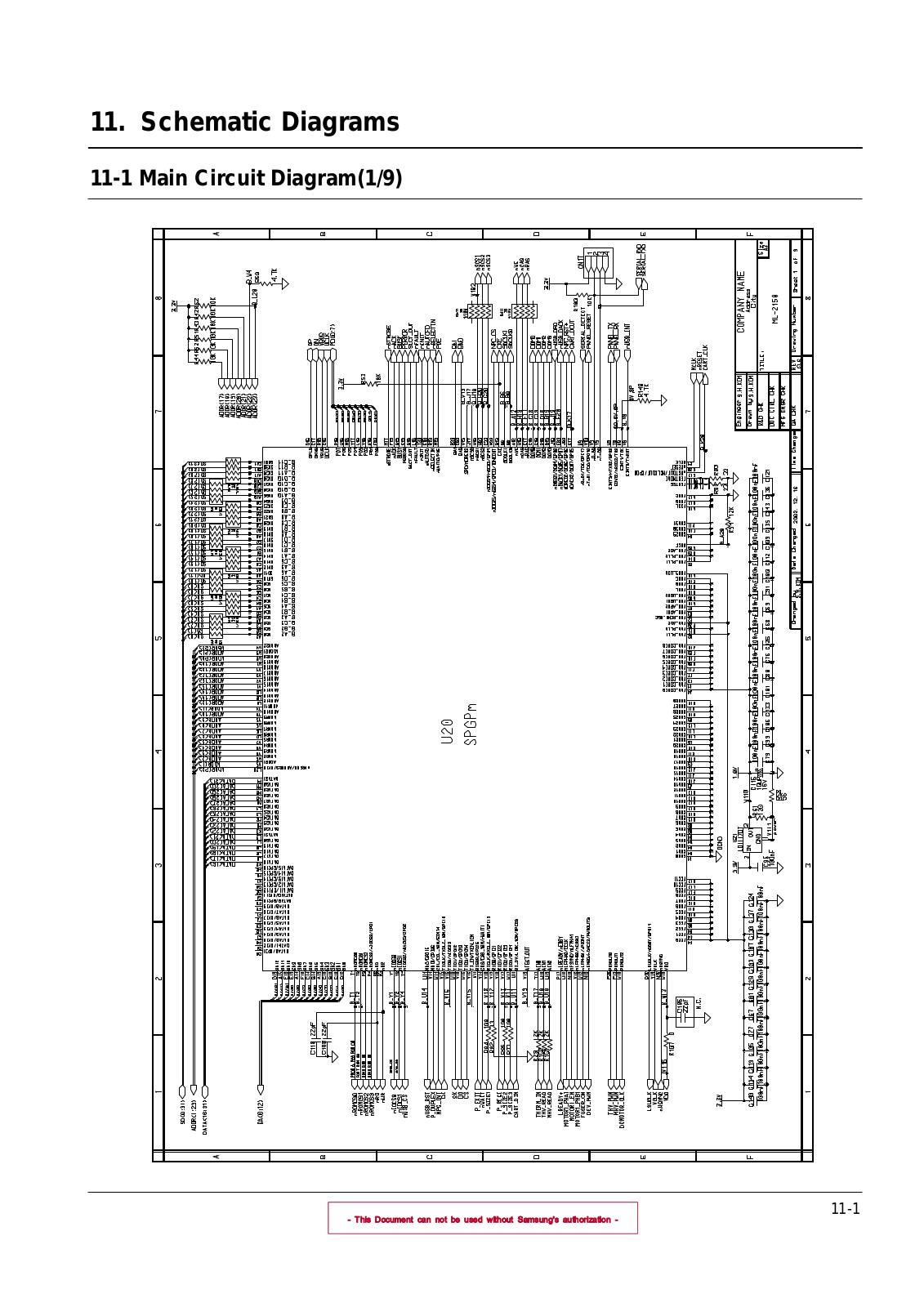 Samsung ML-2150, 51, 52 Schematics