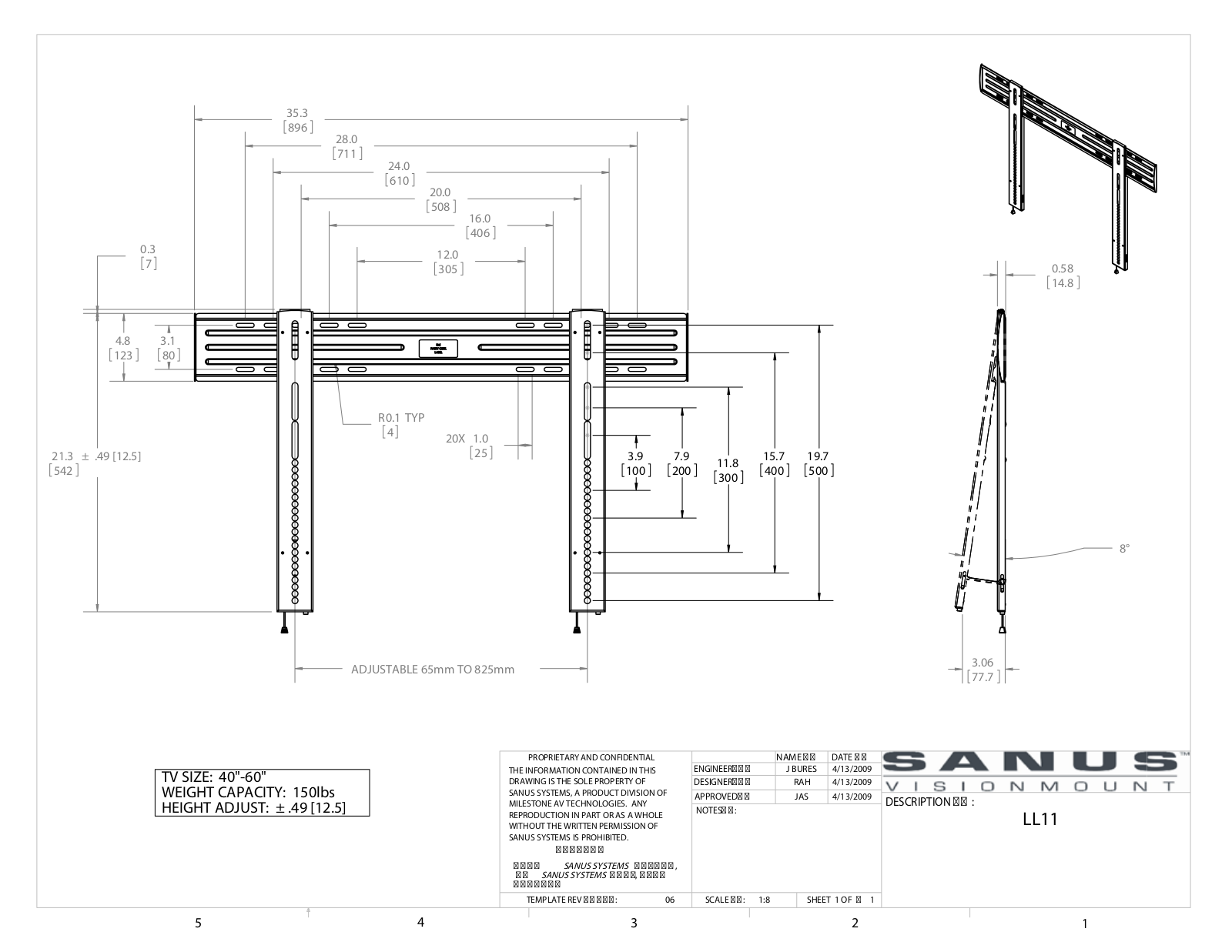 Sanus LL11 User Manual