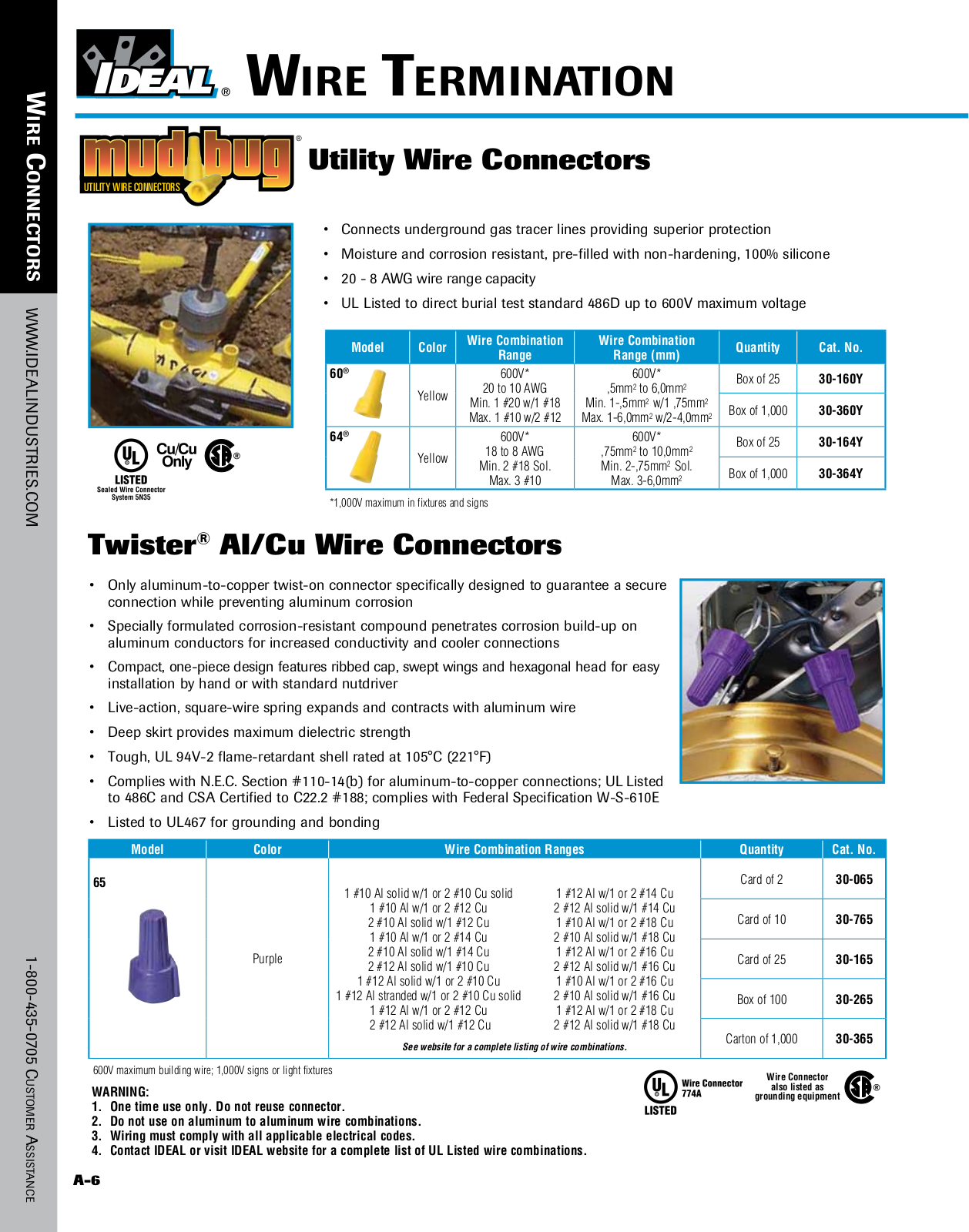 IDEAL Industries Wire Connectors Catalog Page