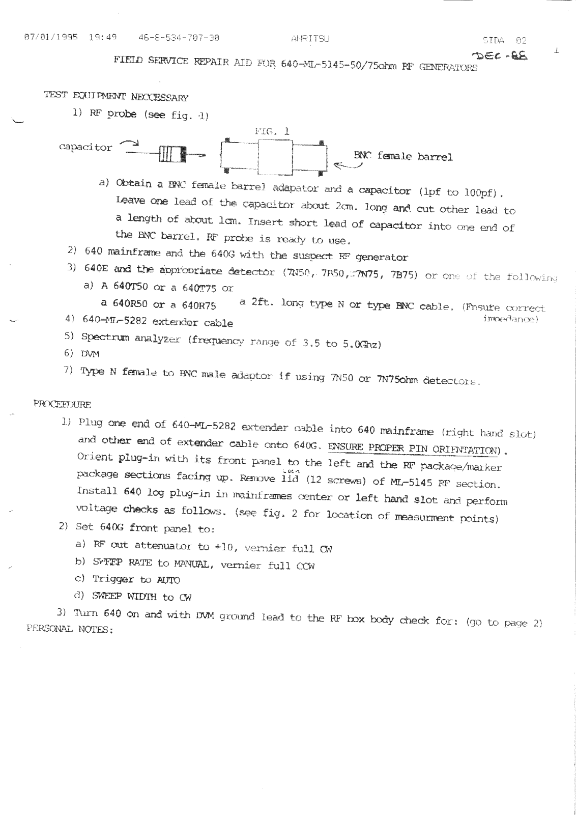 Wiltron 640 ml 5145 schematic