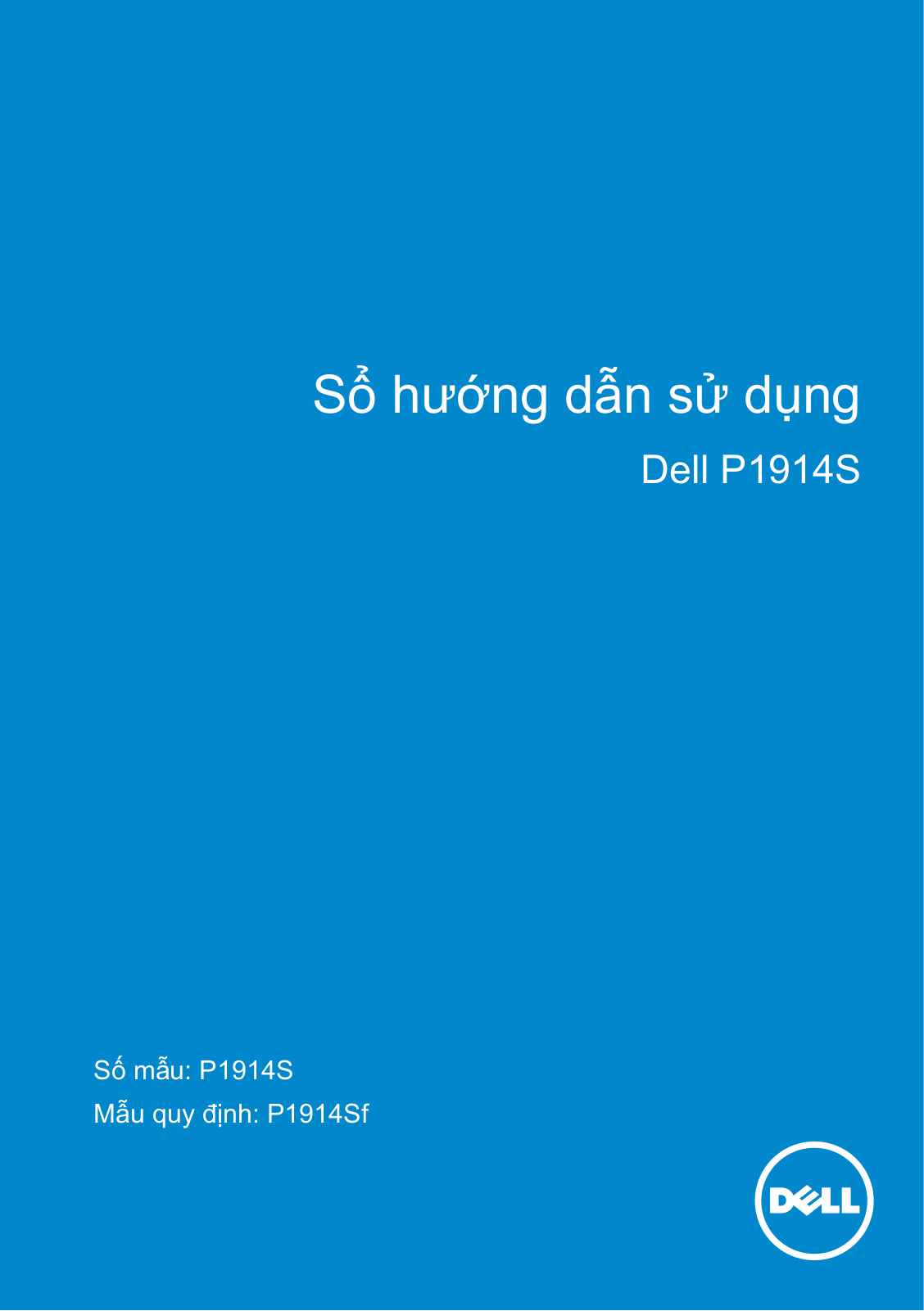 Dell P1914S User Manual