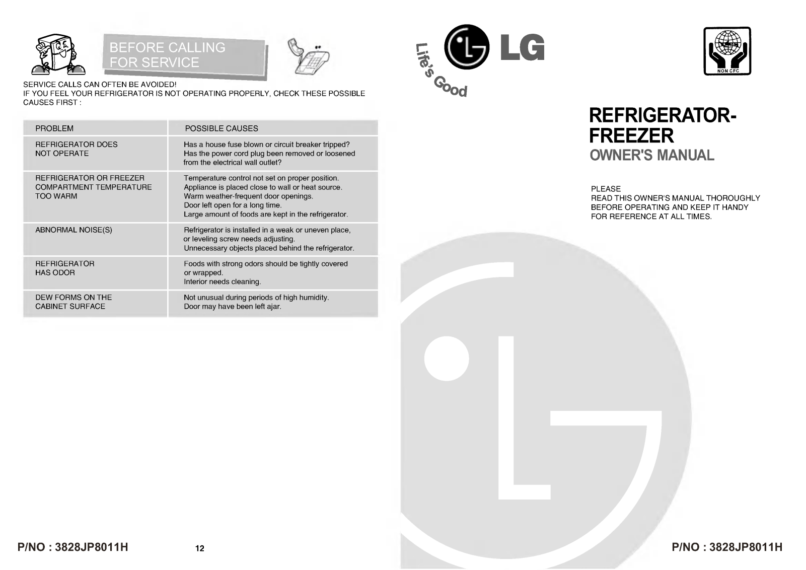 LG GN-U272RVC Manual book