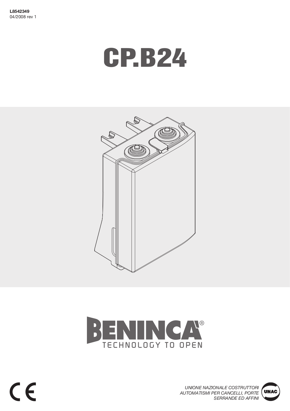 Beninca CBP24 User Manual