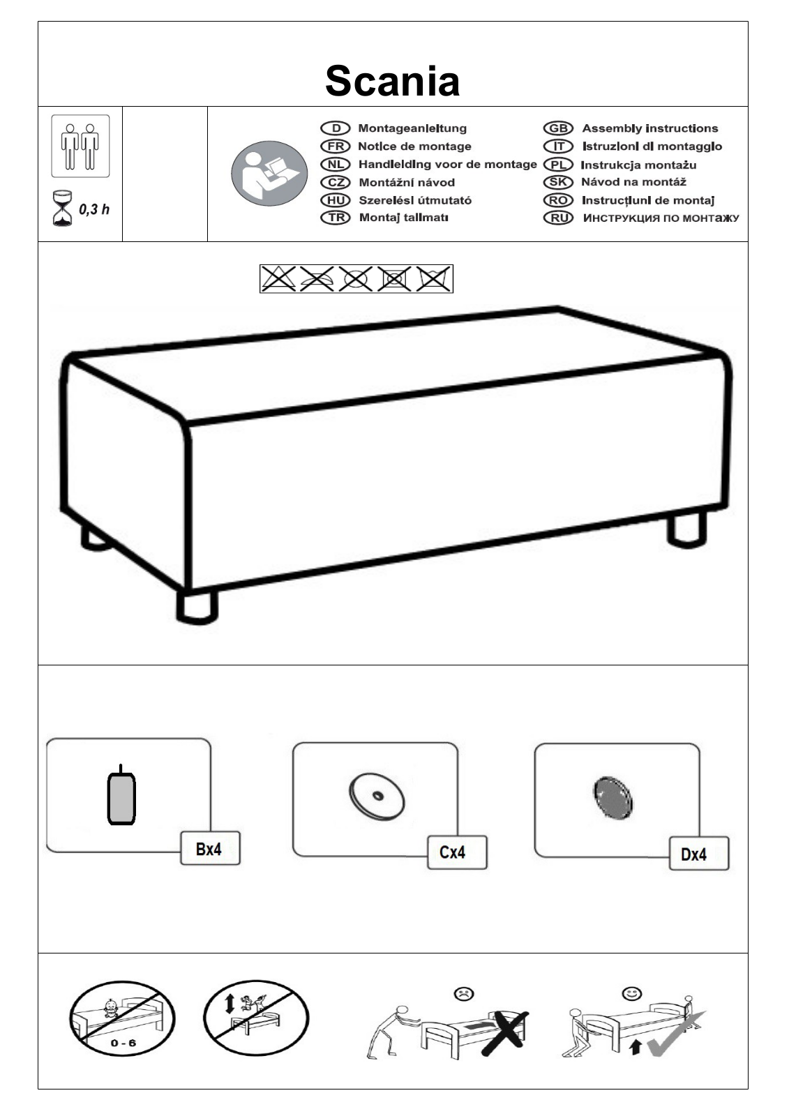 Home affaire Scania Assembly instructions