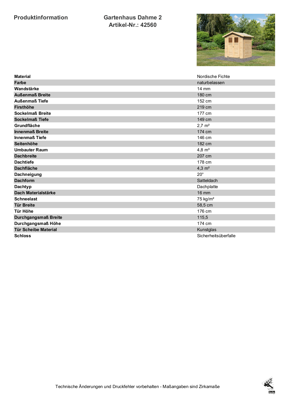 Karibu 42560 User Manual