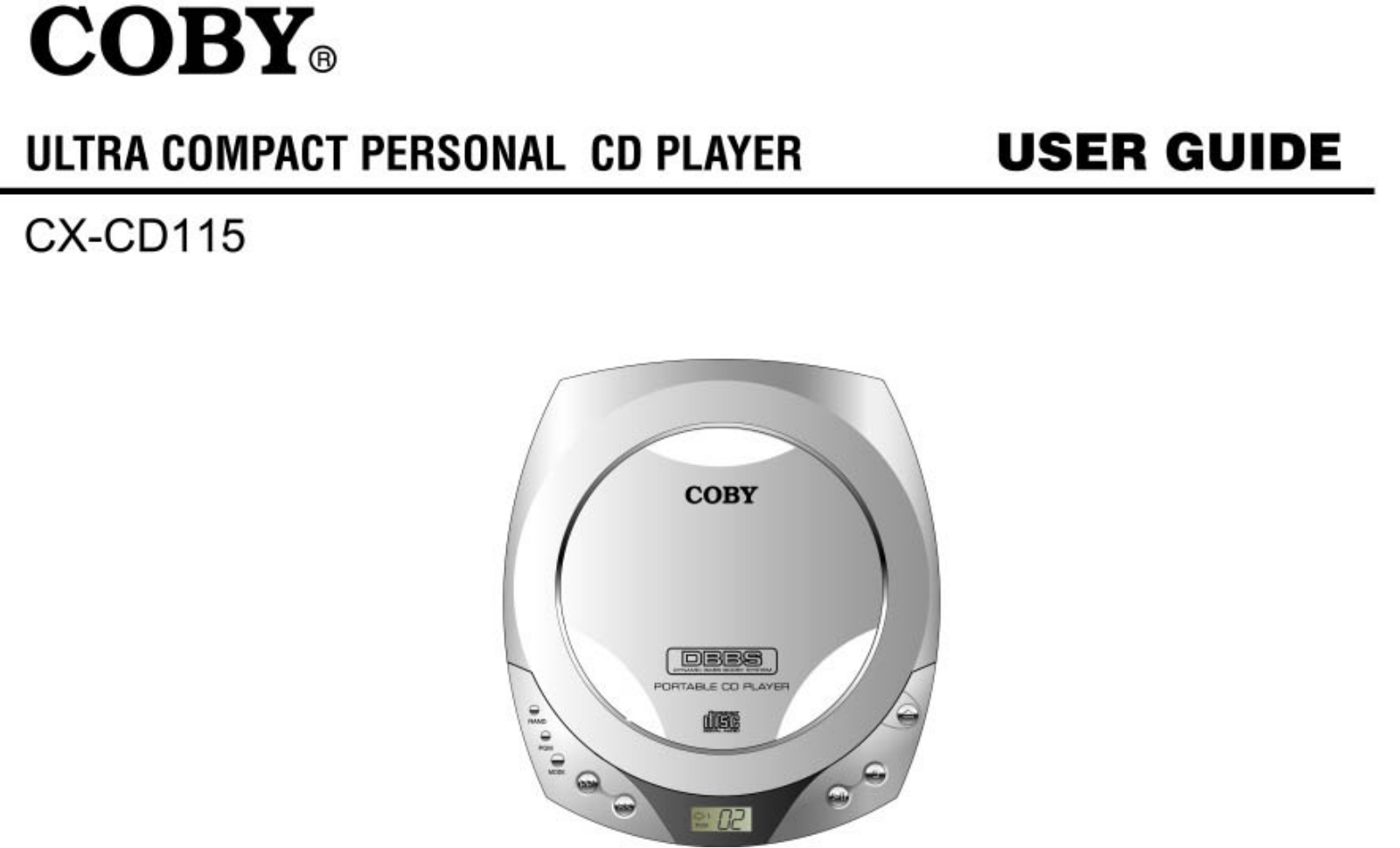 Coby CX-CD115 User Manual