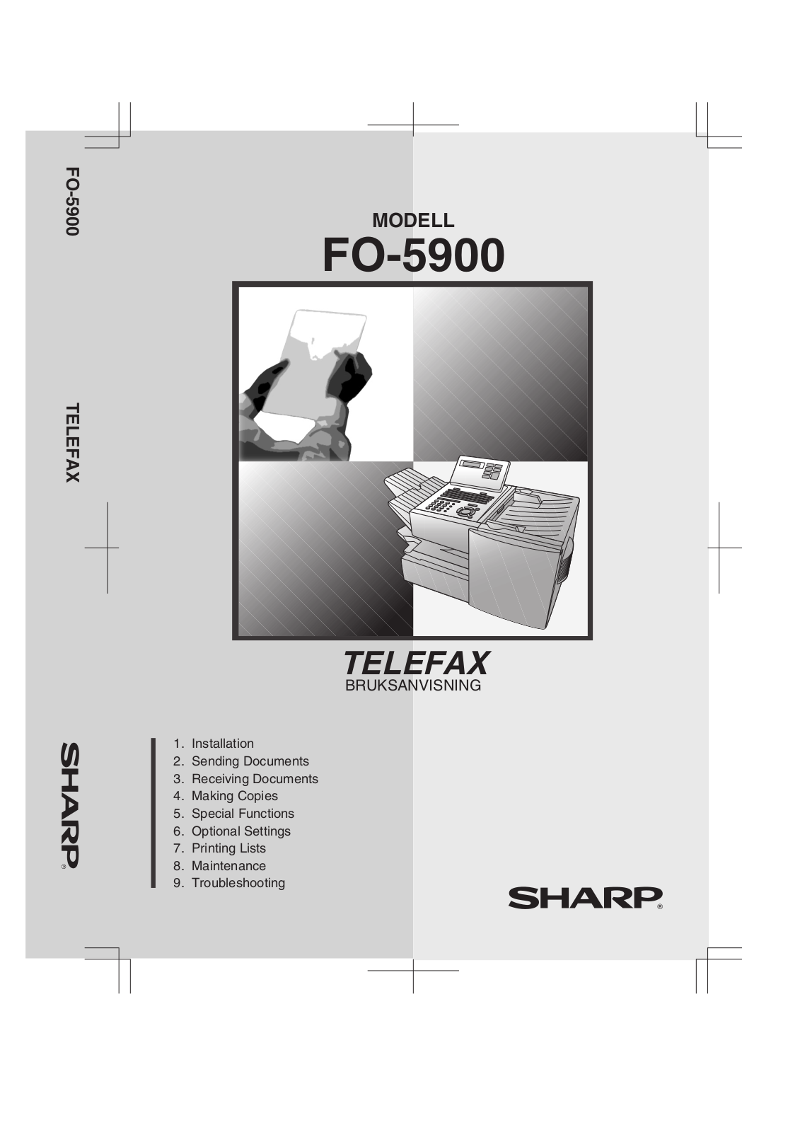 Sharp FO-5900 Operating Manual