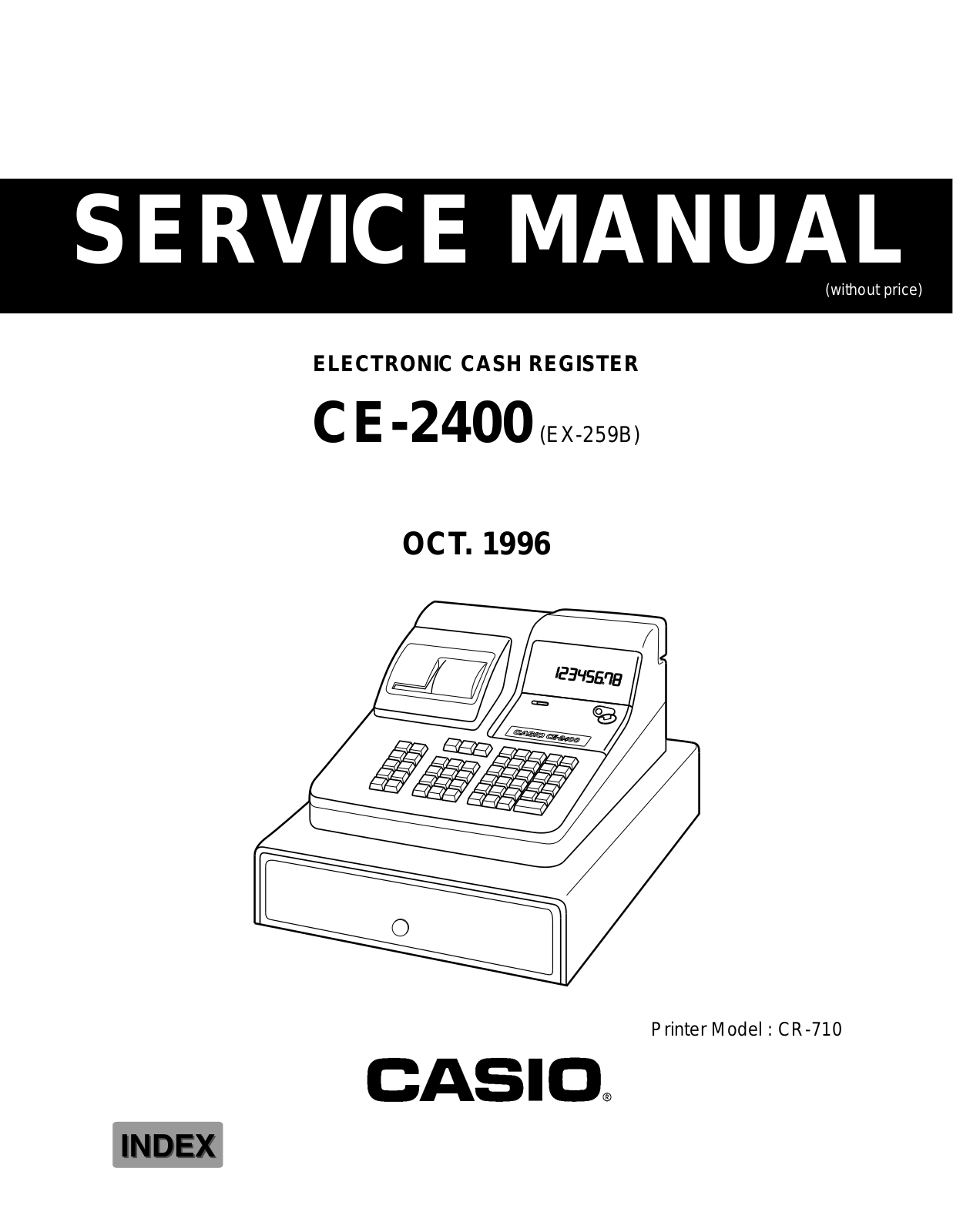 CASIO CE2400 Service Manual